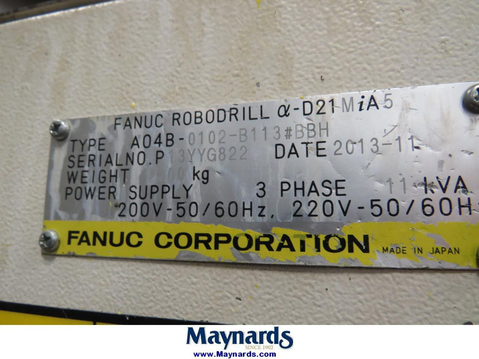 2013 Fanuc Alpha-DM21MiA5 Robodrill CNC Vertical Machining Center - Image 8 of 10