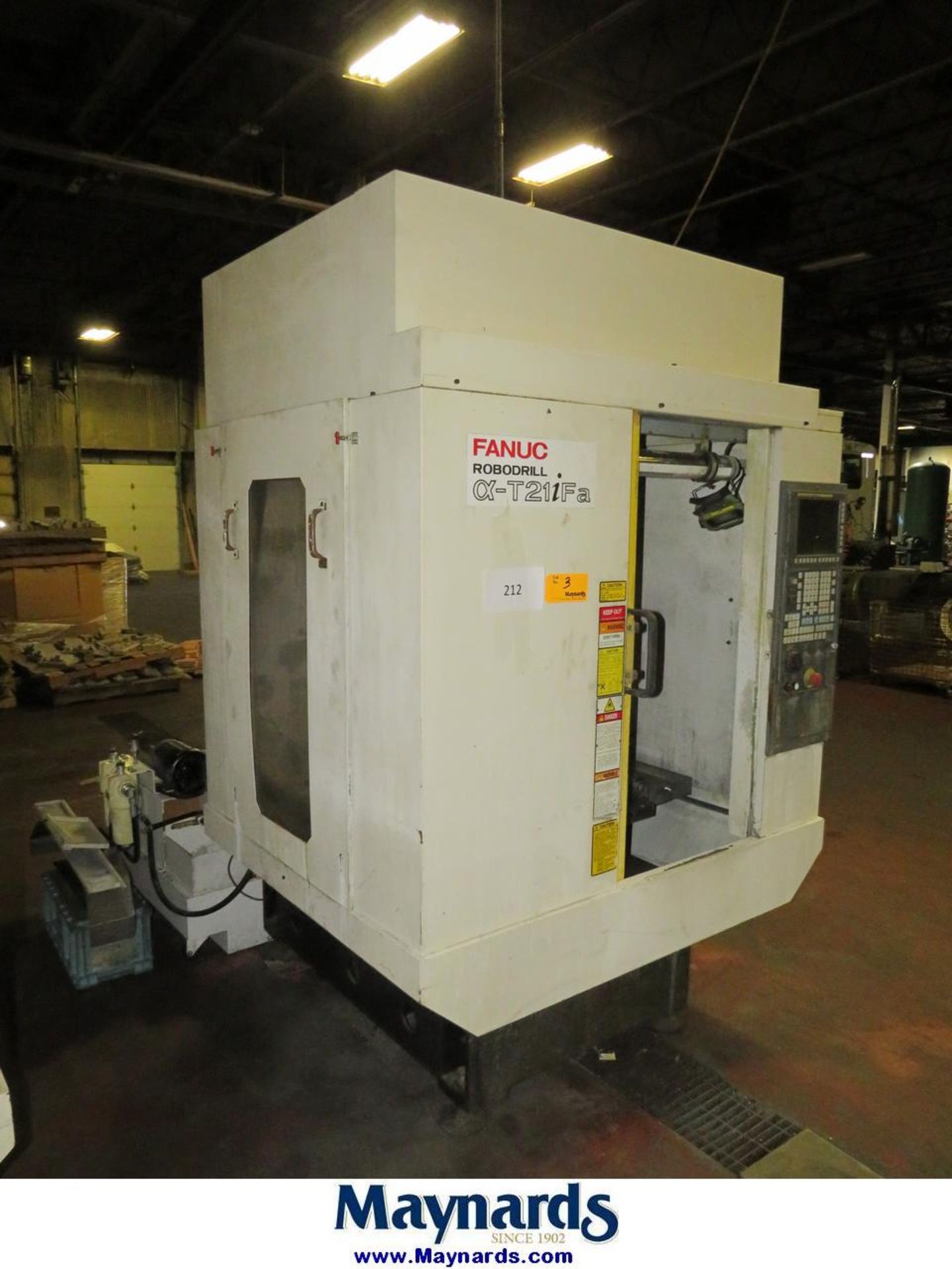 2012 Fanuc Alpha-T21iFa Robodrill CNC Vertical Machining Center - Image 4 of 14