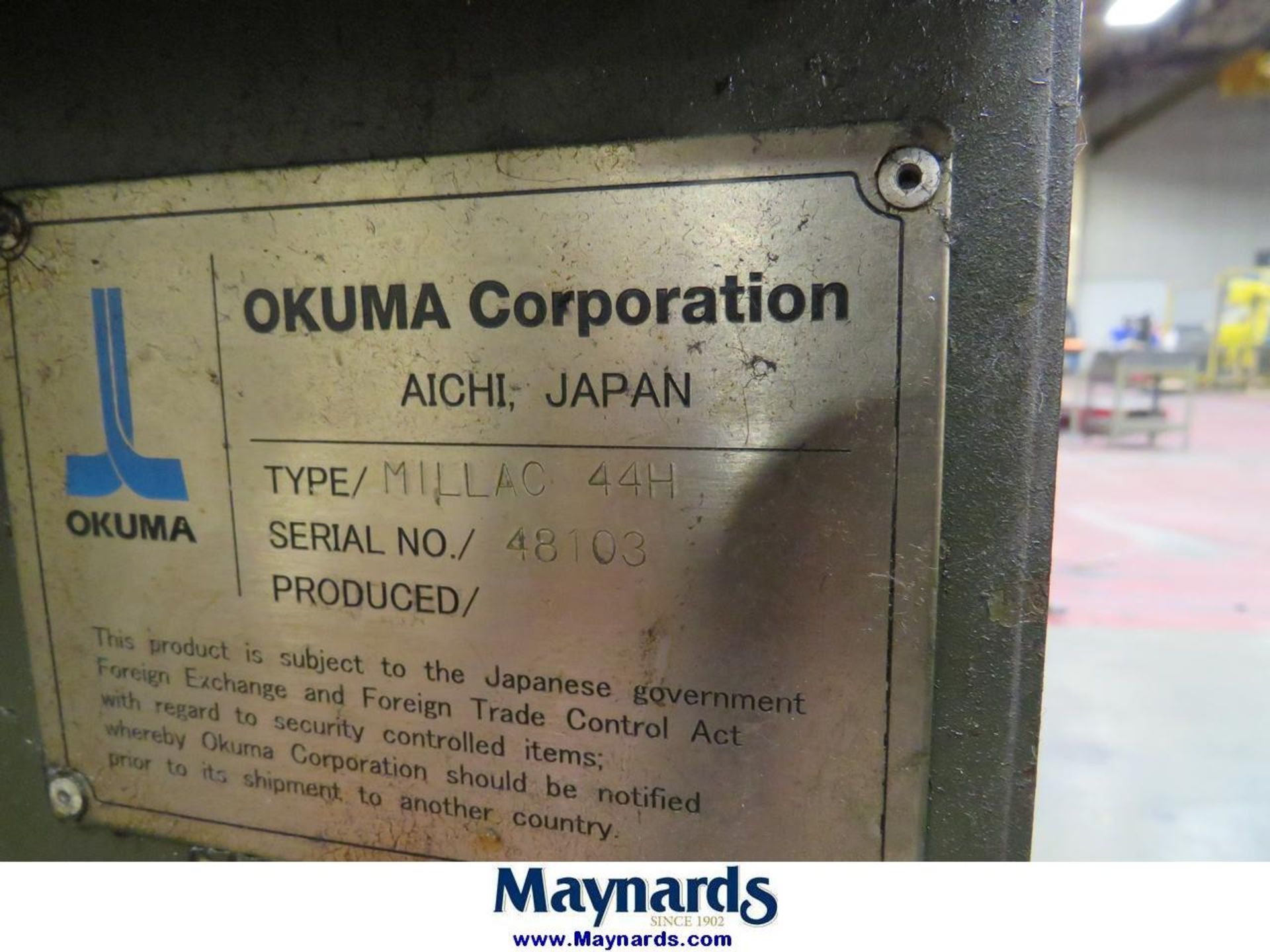 2006 Okuma Millac 44H CNC Horizontal Machining Center - Image 8 of 9