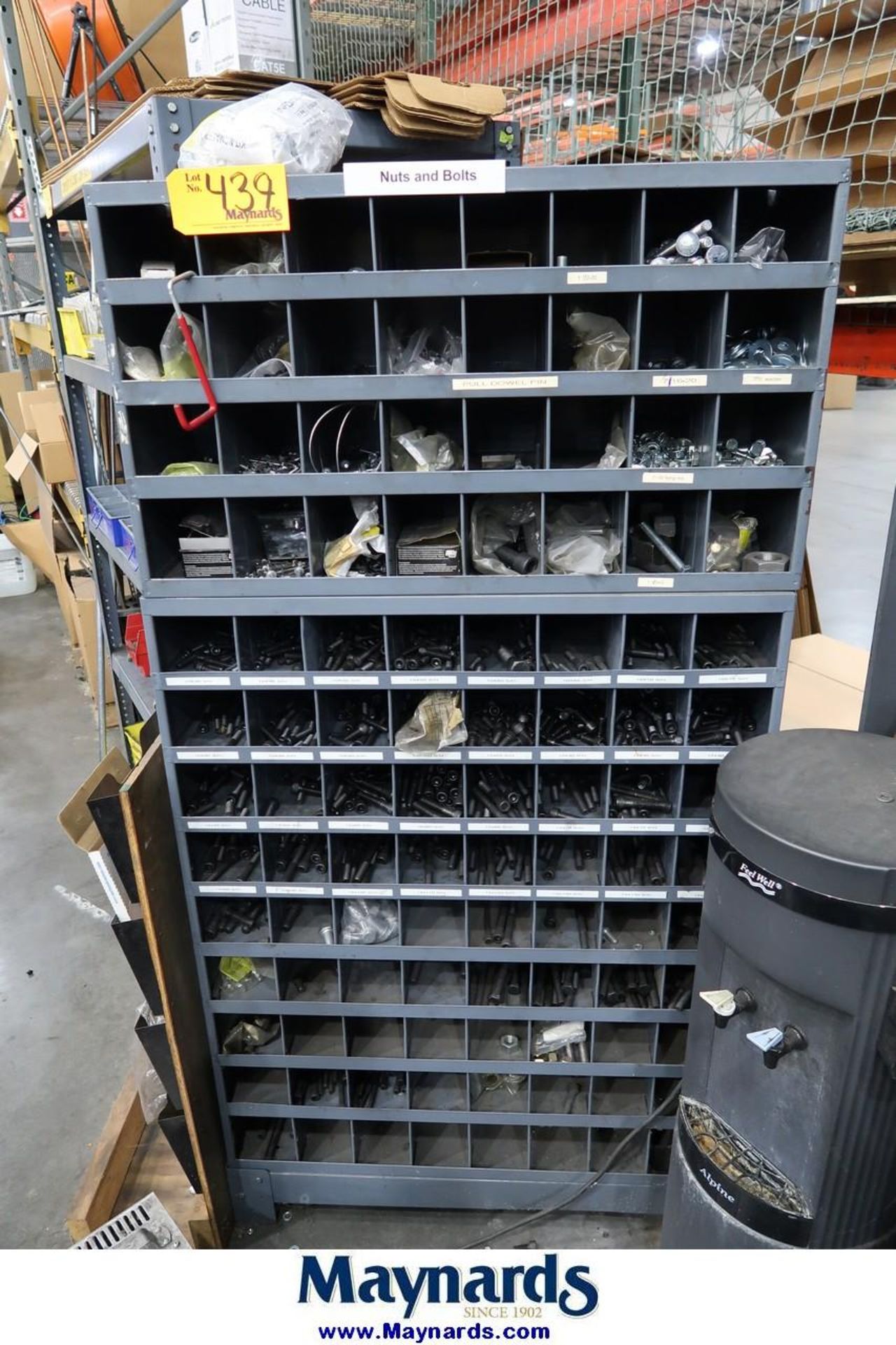 (5) Bolt Bins with Contents of Assorted Hardware