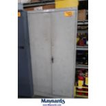 Steel 2-Door Cabinet with Contents of Electrical Supplies