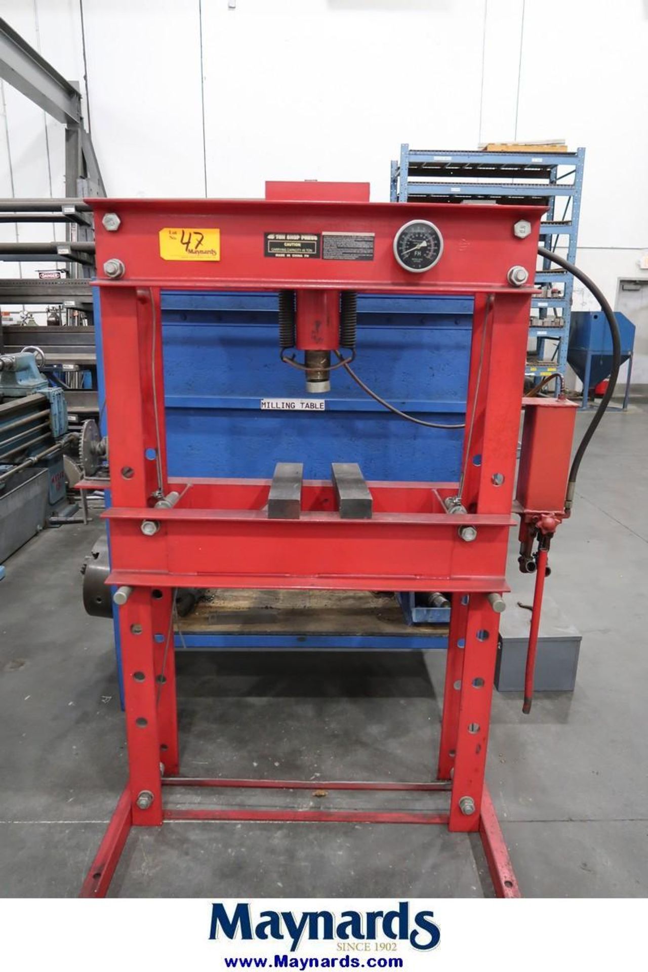 45-Ton Hydraulic Shop Press