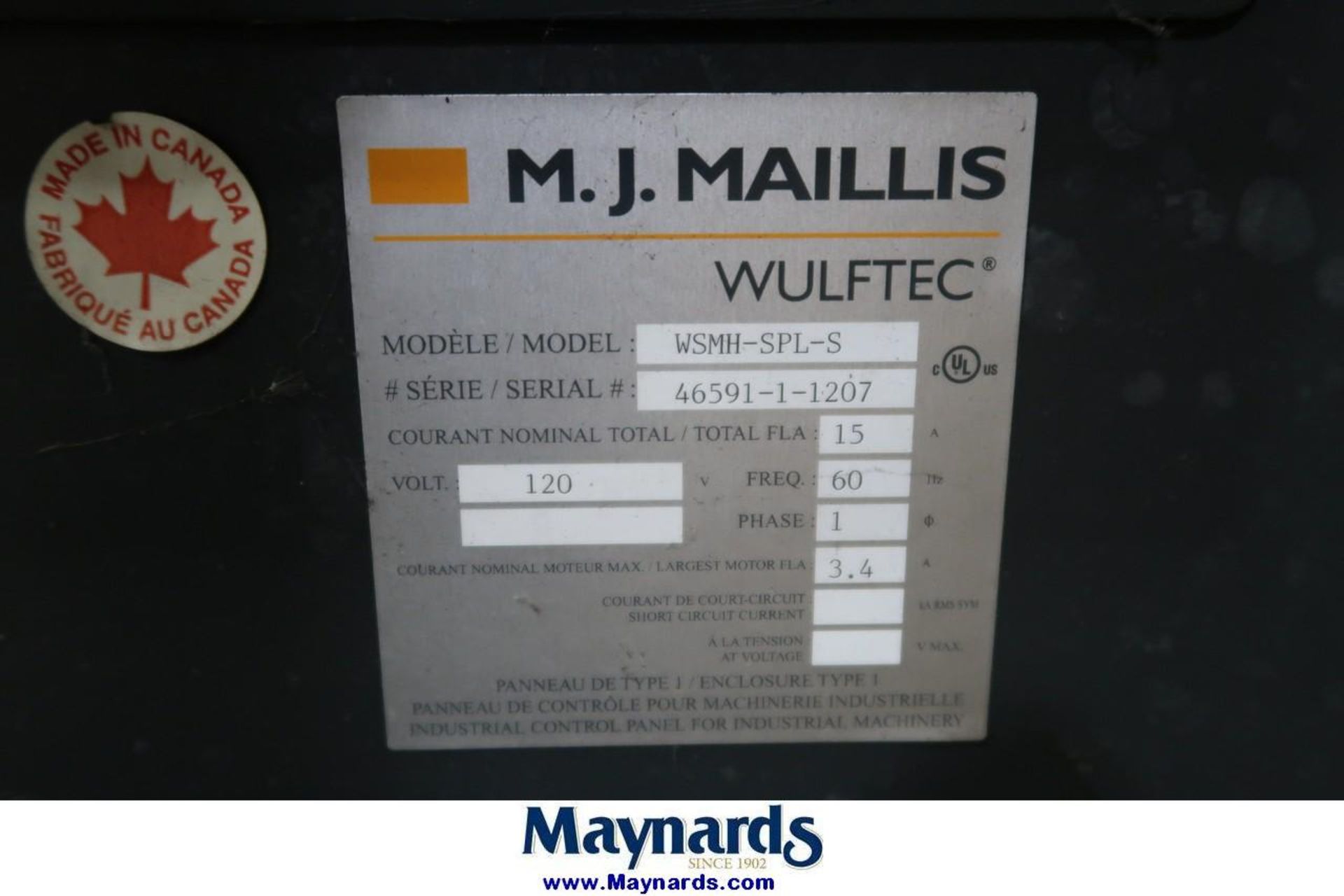 M.J. Maillis WSMH-SPL-S Pallet Wrapping Machine - Image 5 of 5