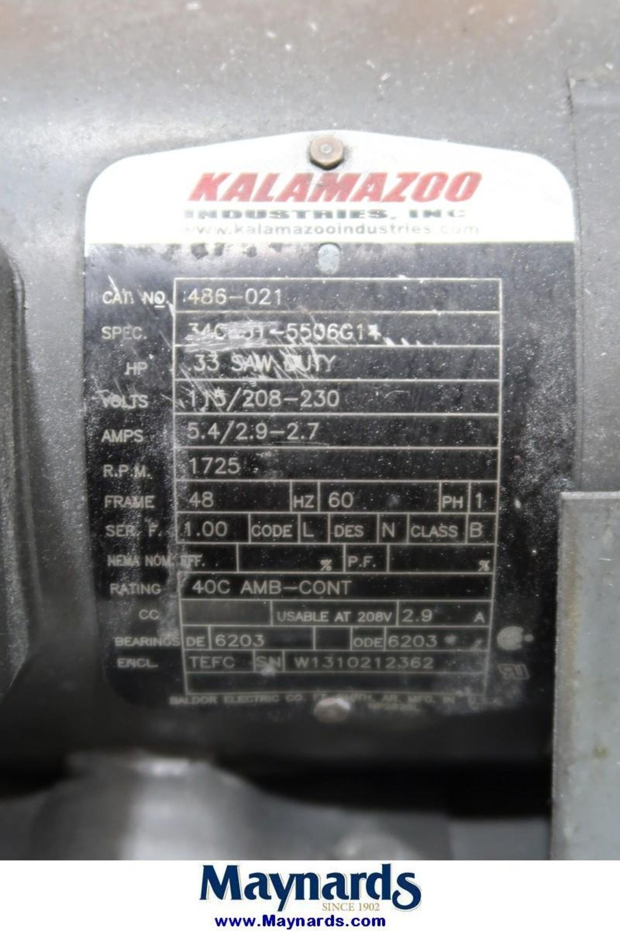 Kalamazoo 1" Belt Sander - Image 3 of 3
