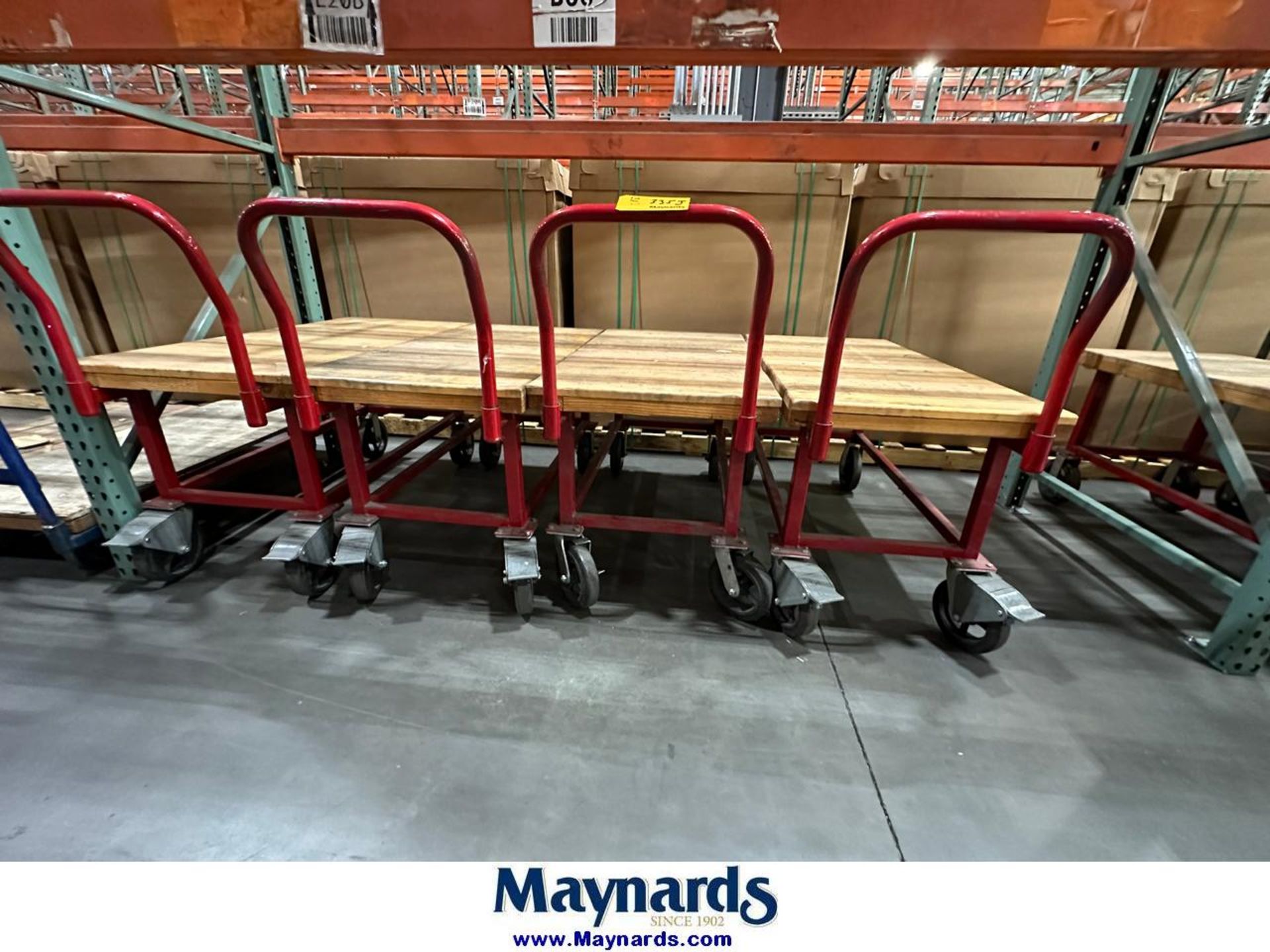(5) 24"x48" Rolling Carts - Image 5 of 5
