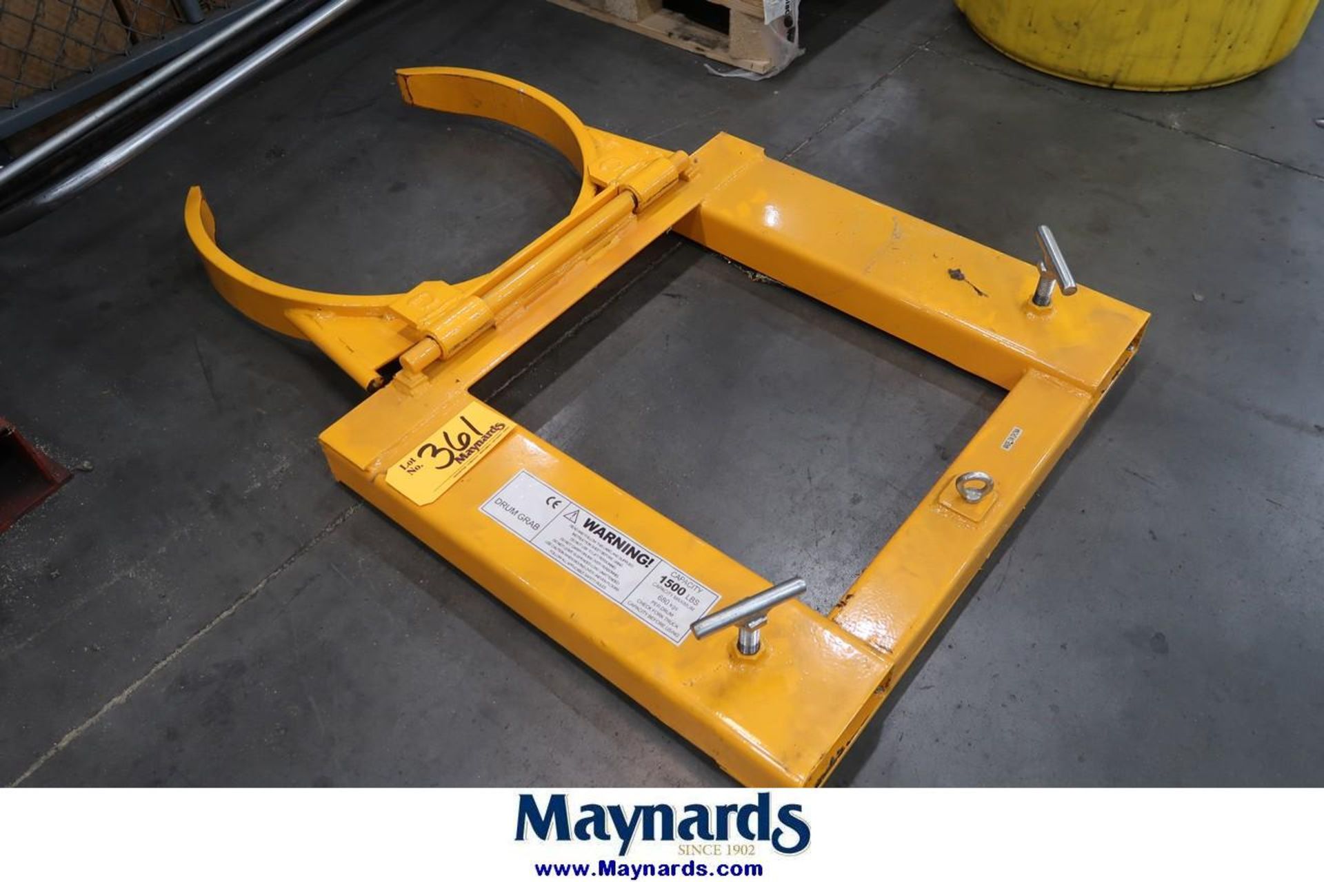 Drum Grab Fork Lift Attachment