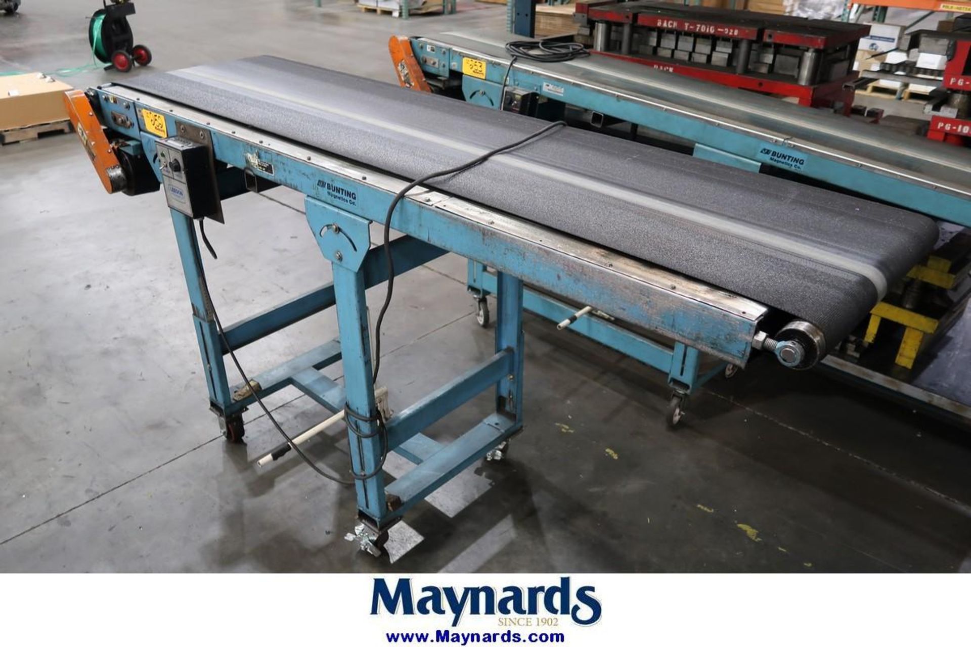 Bunting Magnetics 8' x 24" Magnetic Powered Belt Conveyor - Image 2 of 3