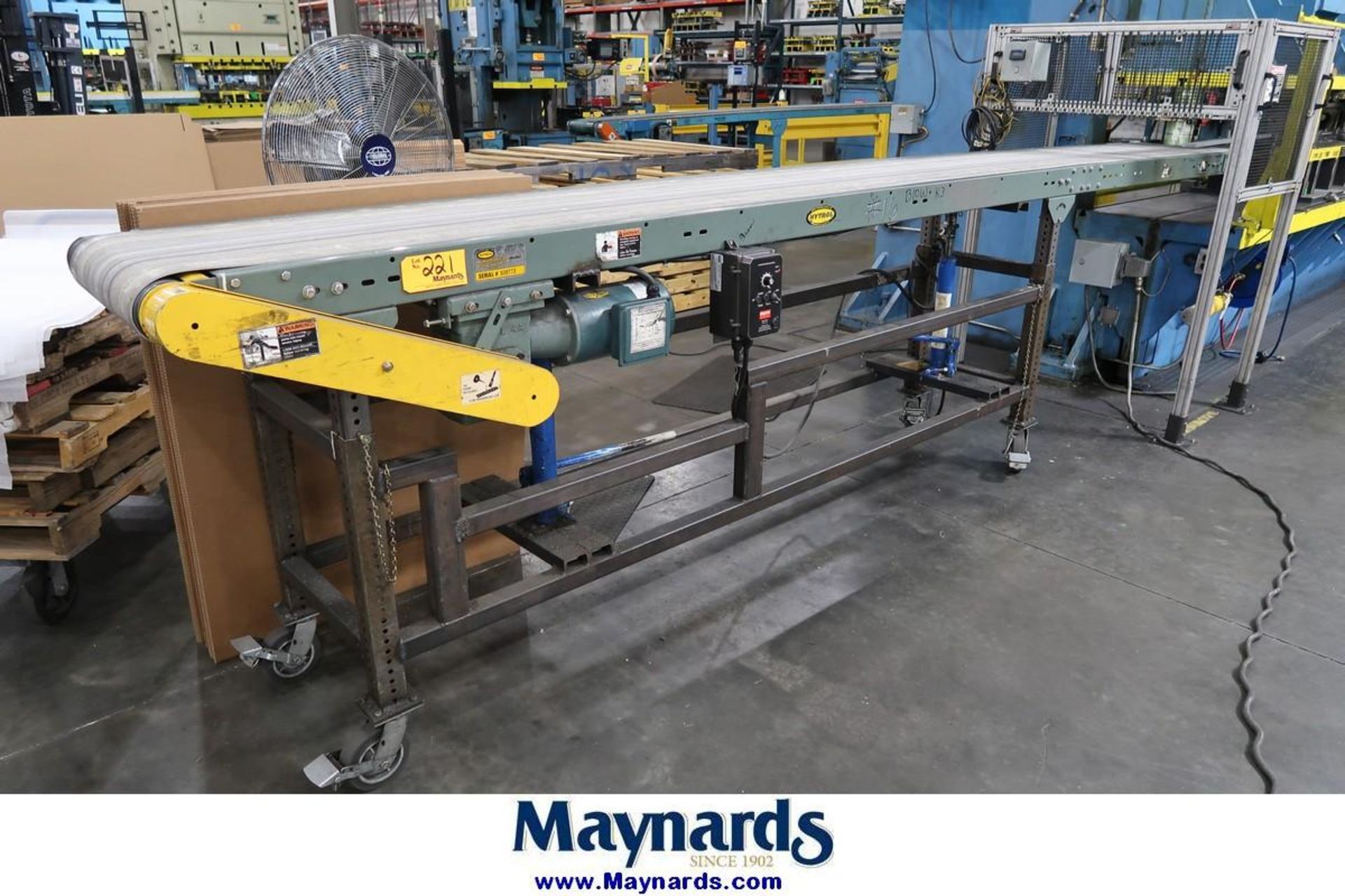 Hytrol 16' x 18" Powered Belt Conveyor