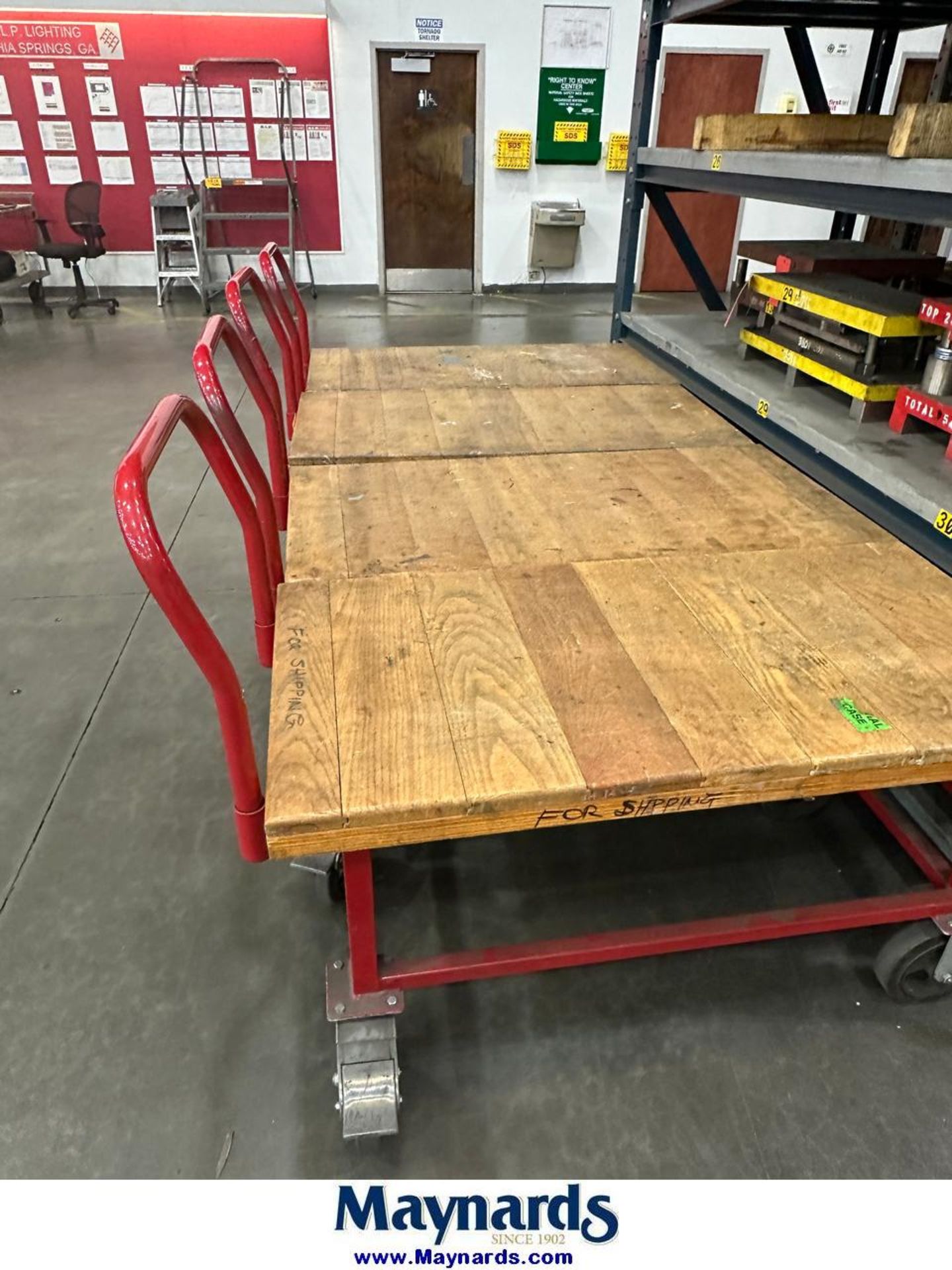 (4) 24"x48" Rolling Carts - Image 2 of 2