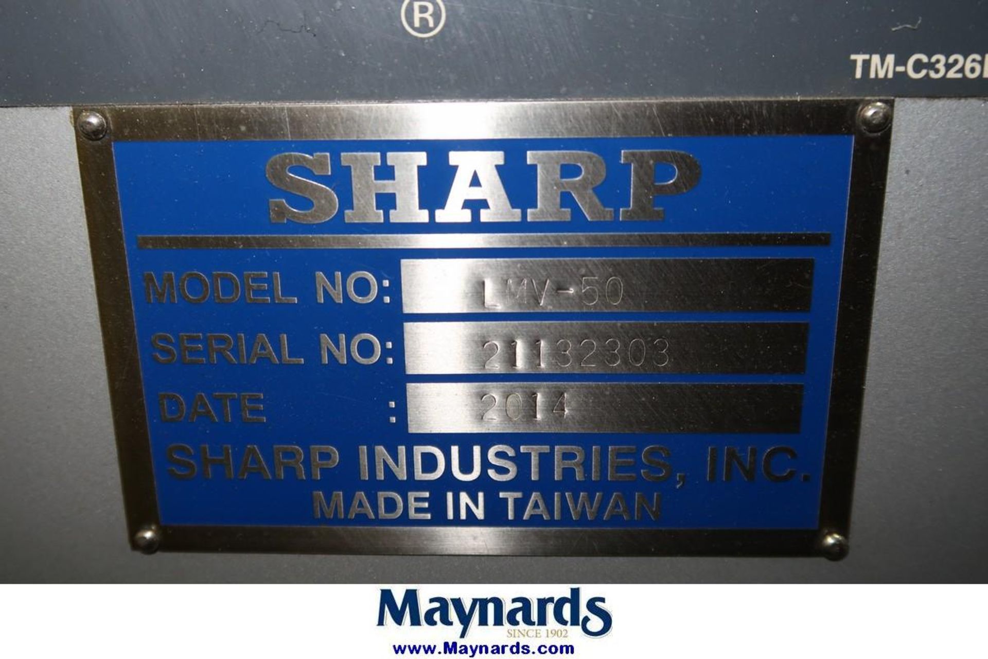 2014 Sharp LMV-50 Vertical Milling Machine - Image 9 of 9