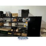 Lot of Shelving, Cabinets and Contents