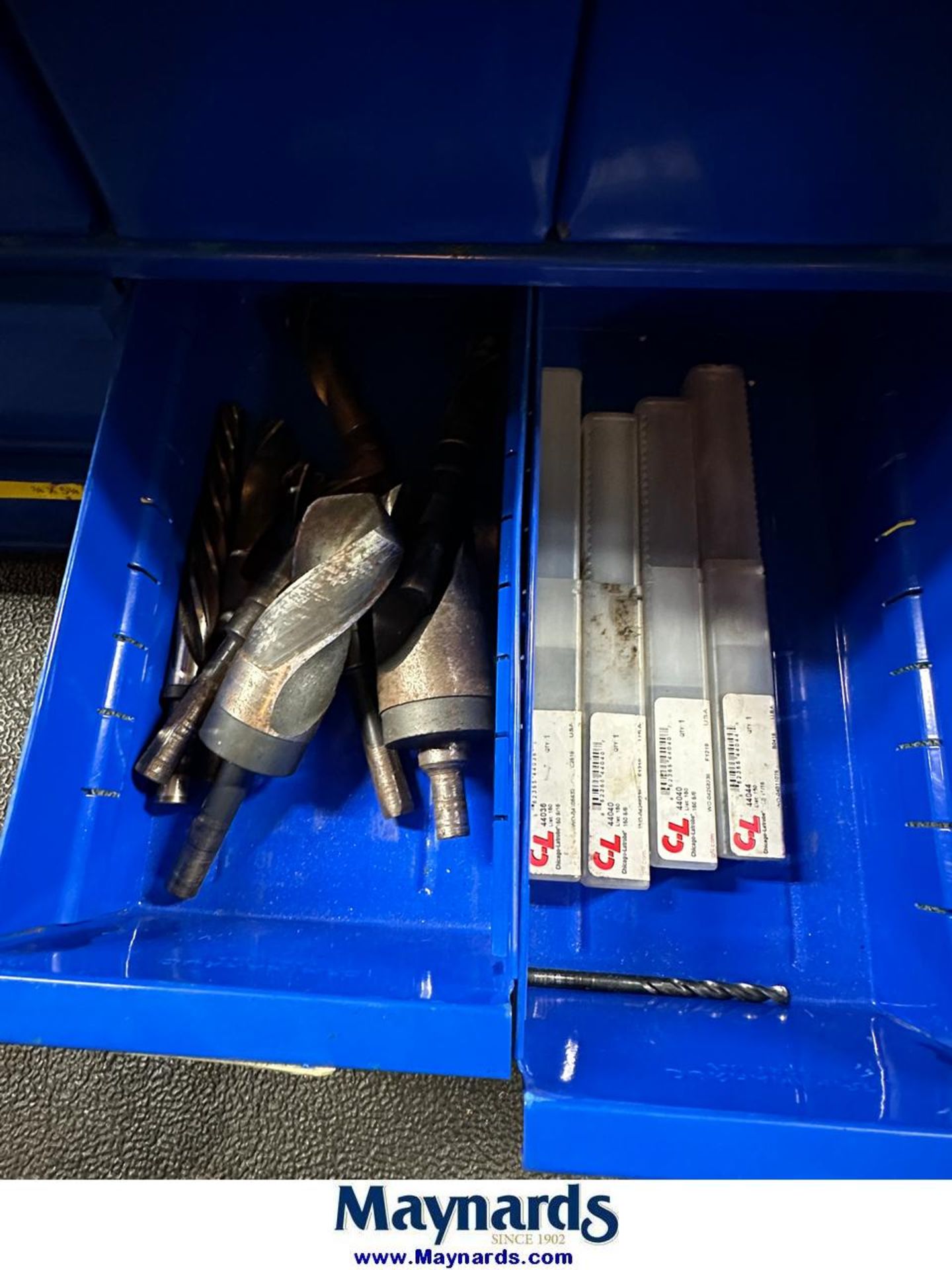 Lot of Hols Saws, Misc. Sockets and Storage Bin - Image 7 of 9