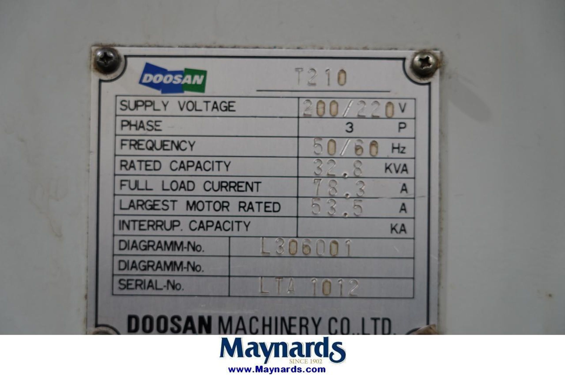 1999 Doosan T210-LTA Twin Spindle CNC Turning Center - Image 16 of 16