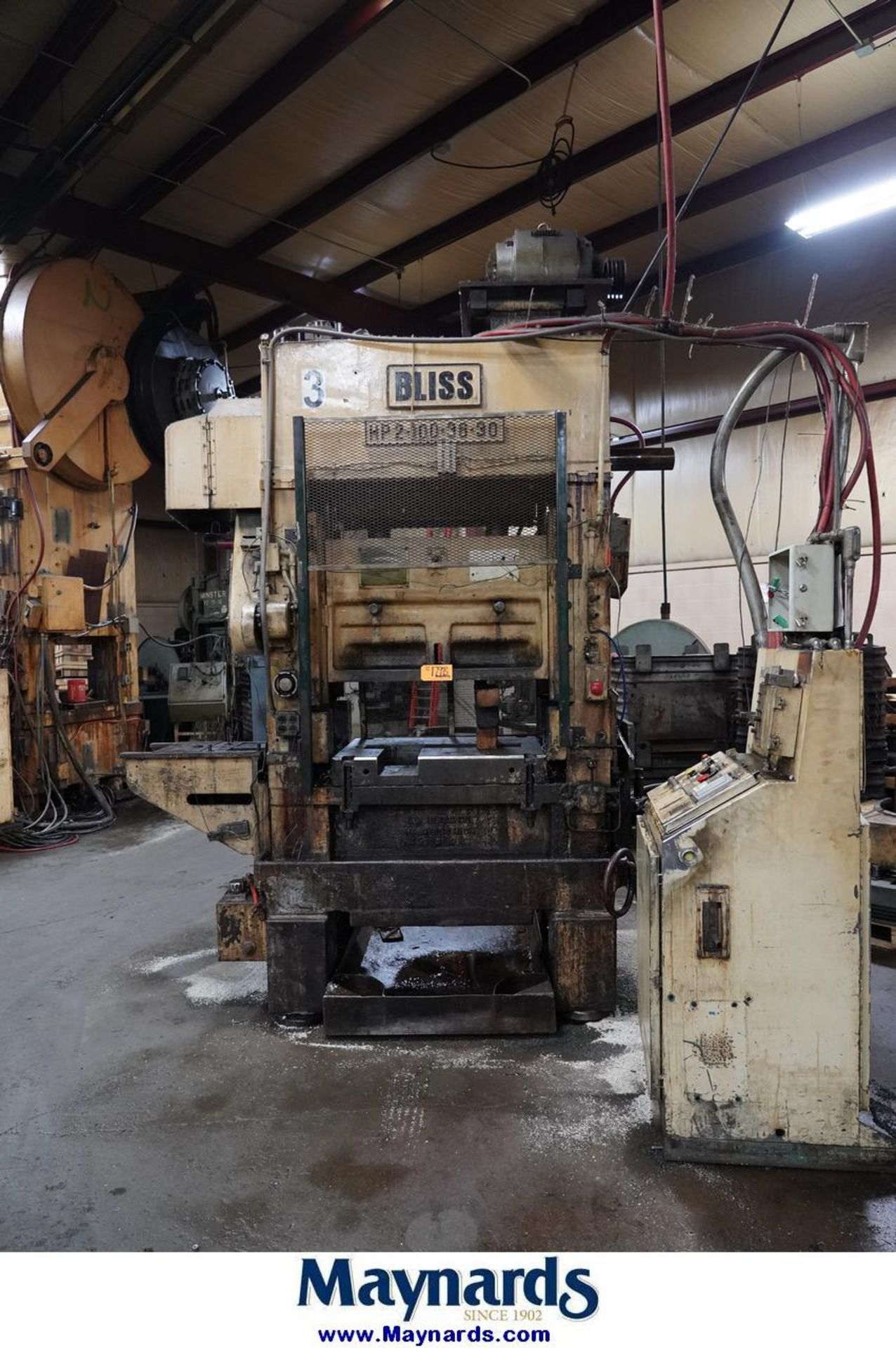 Bliss HP2-100-48-30 100 Ton Stamping Press - Image 2 of 12