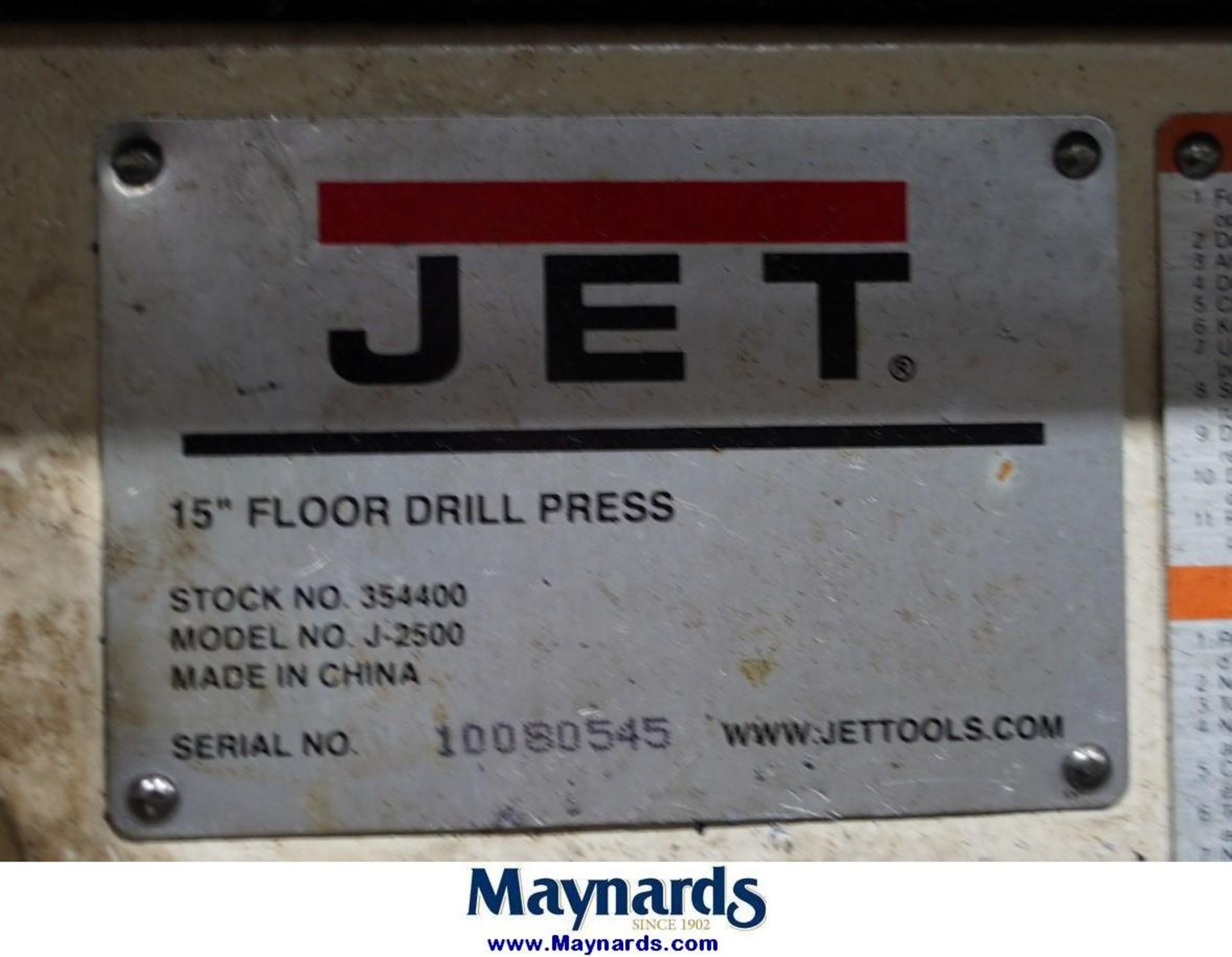 Jet J-2500 Pedestal Drill Press - Image 5 of 5