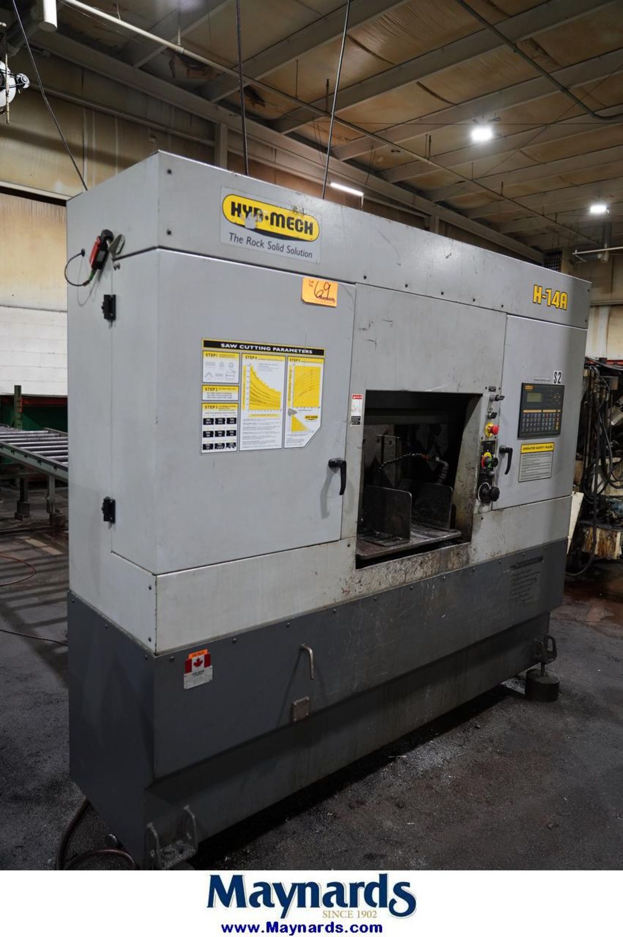 Hyd-Mech H-14A Fully Automatic 14'' Dual Column Horizontal Bandsaw - Image 3 of 10