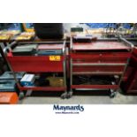 (2) Tool Carts and (3) Small Tool Boxes