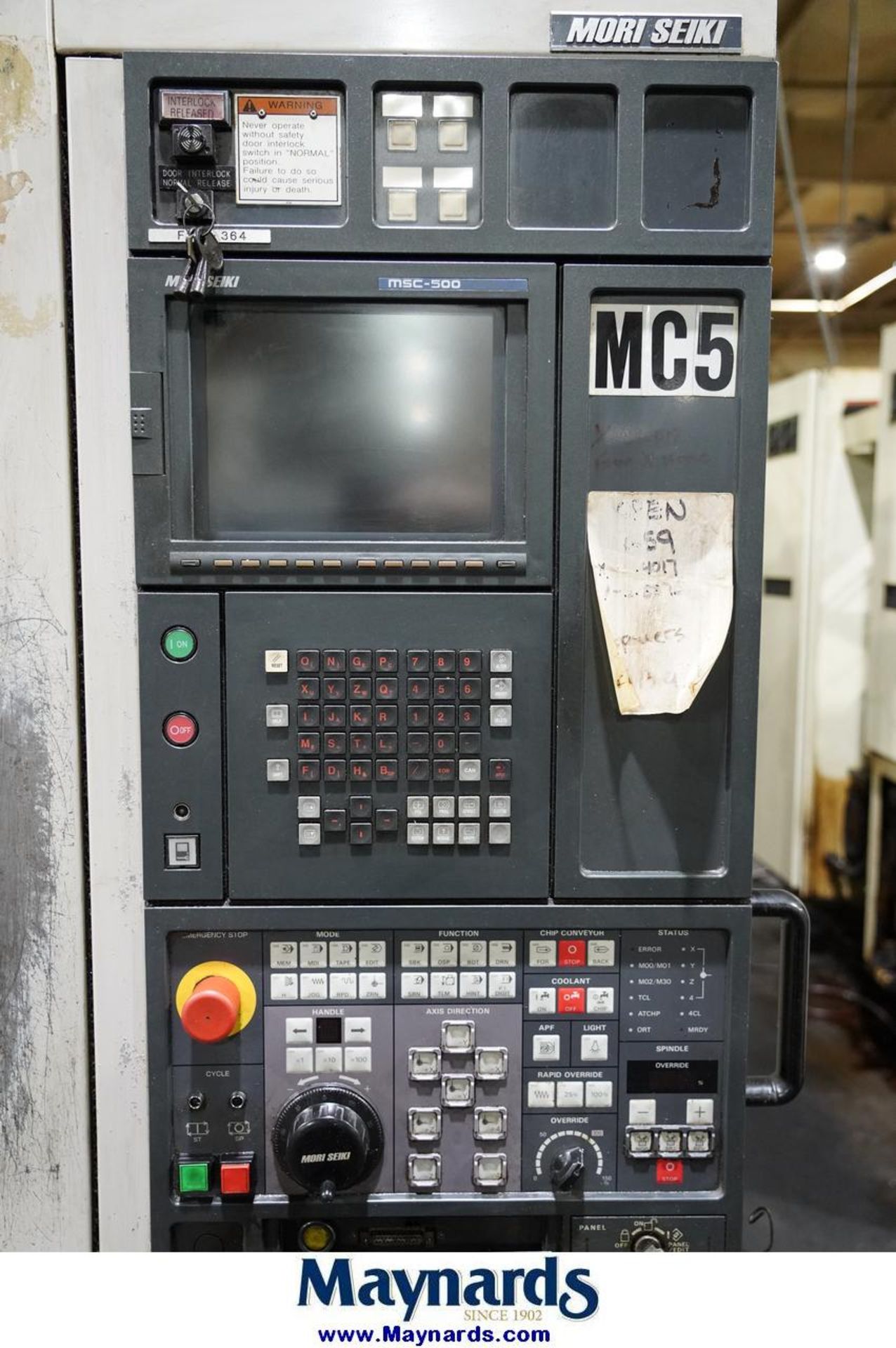 Mori Seiki F-M2 CNC Vertical Machining Center - Image 5 of 11