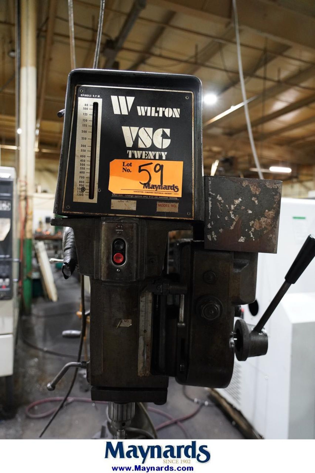 Wilton VSG Twenty Pedestal Drill Press - Image 3 of 8