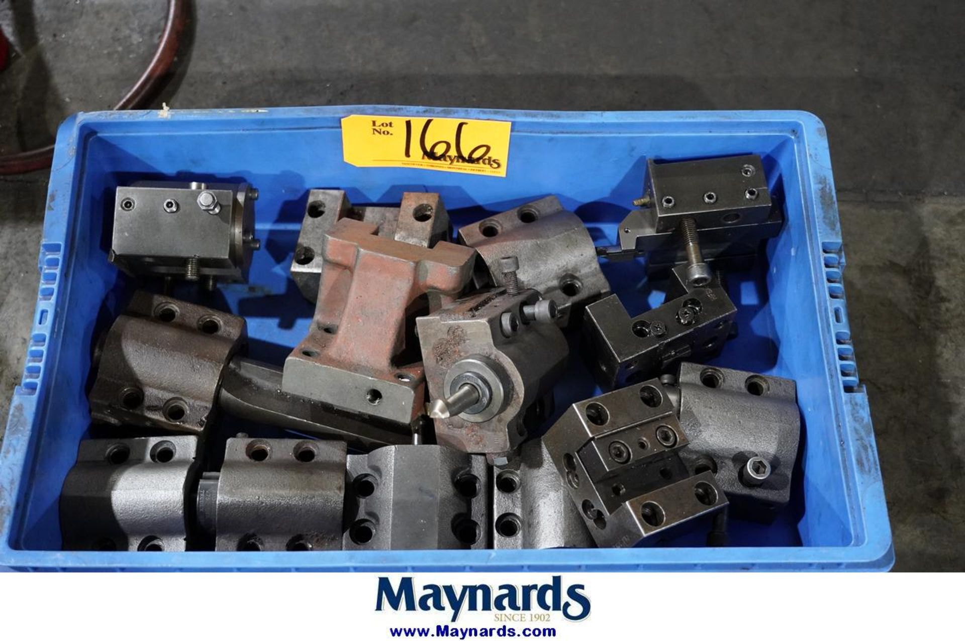 Assorted Lathe Tooling Blocks in (1) Tote