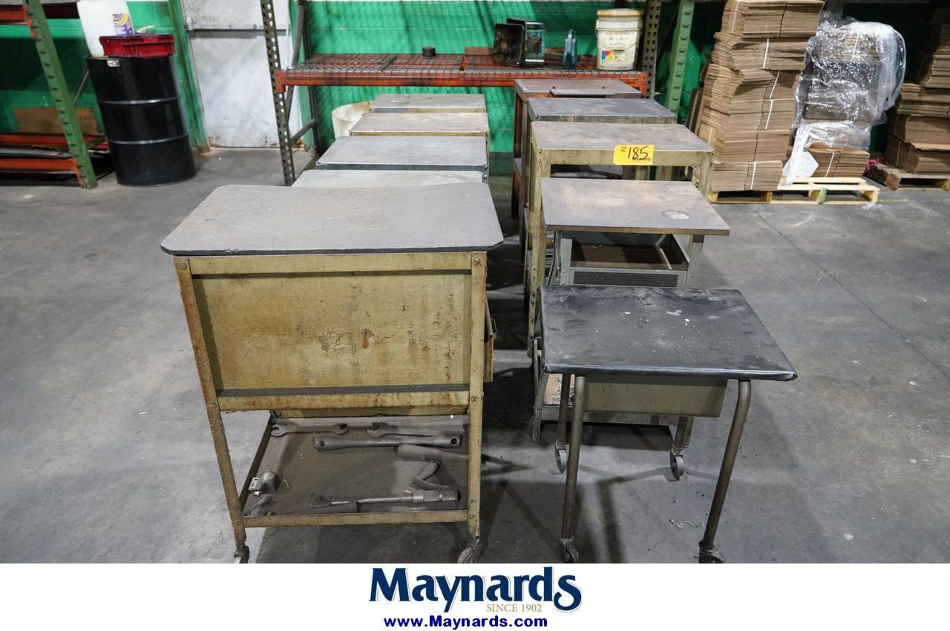 (10) Metal Work Tables