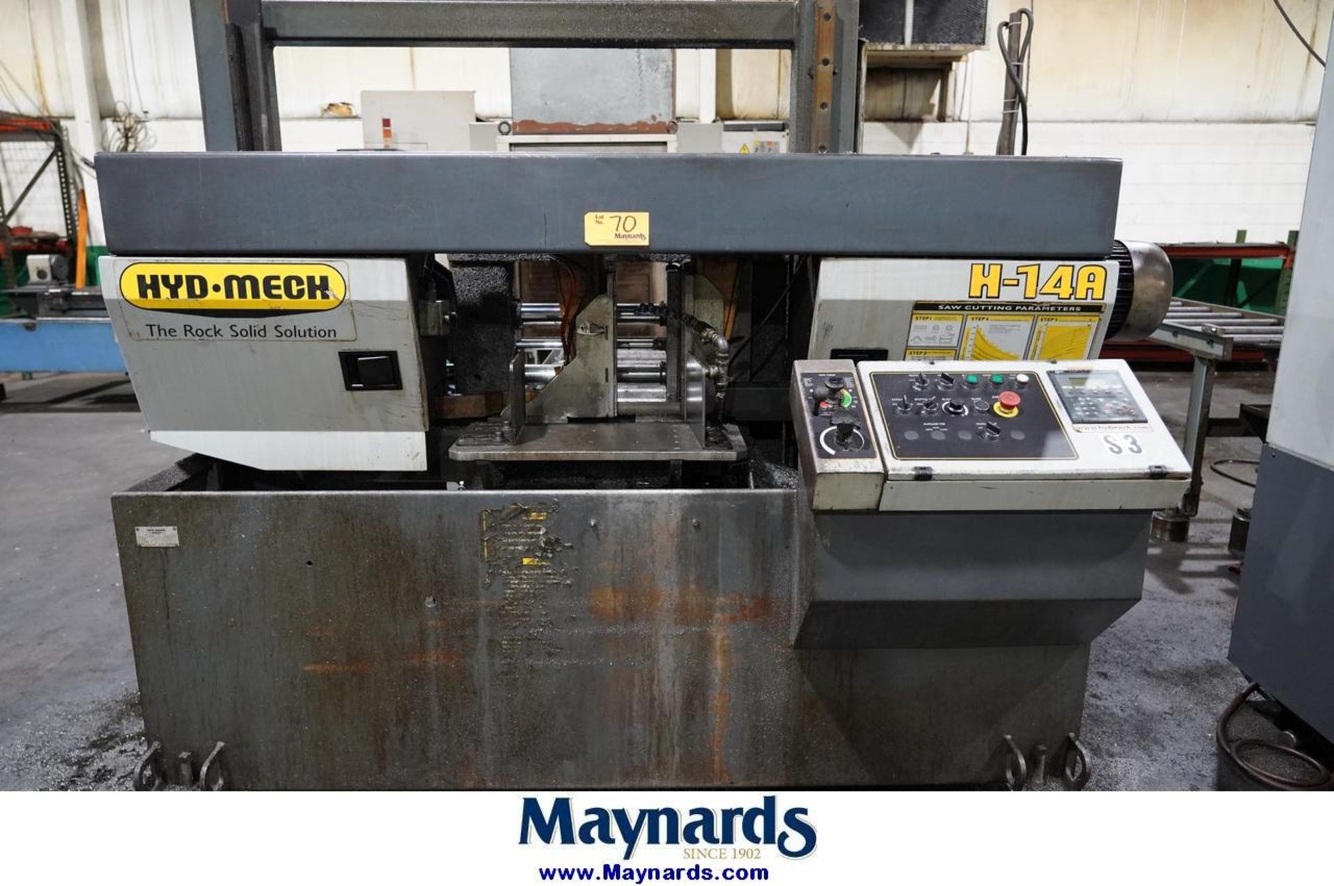 Hyd-Mech H-14A Fully Automatic 10'' Dual Column Horizontal Band Saw