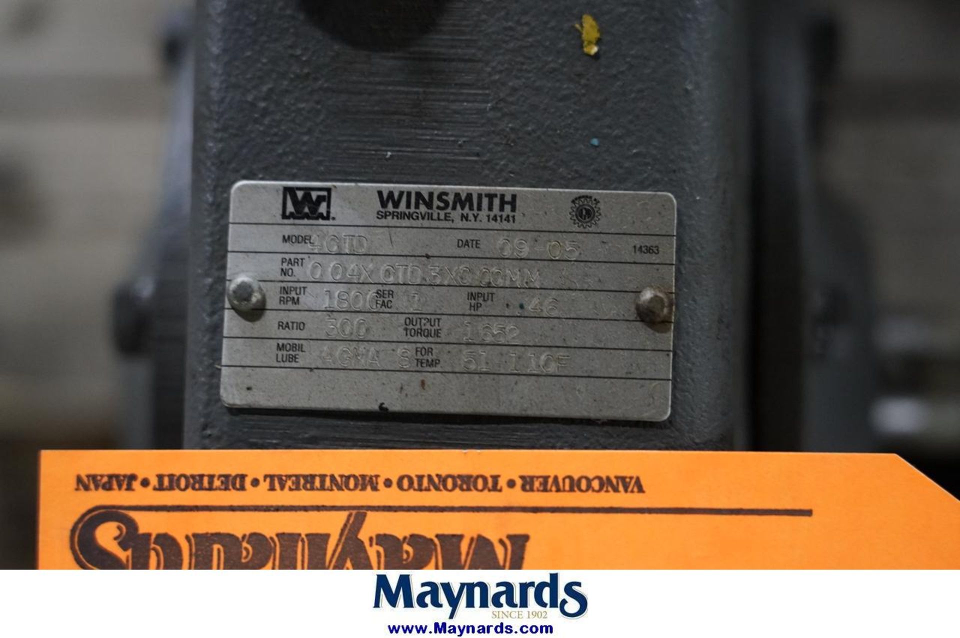 Winsmith 4CTD (3) Speed Reducer - Image 5 of 5