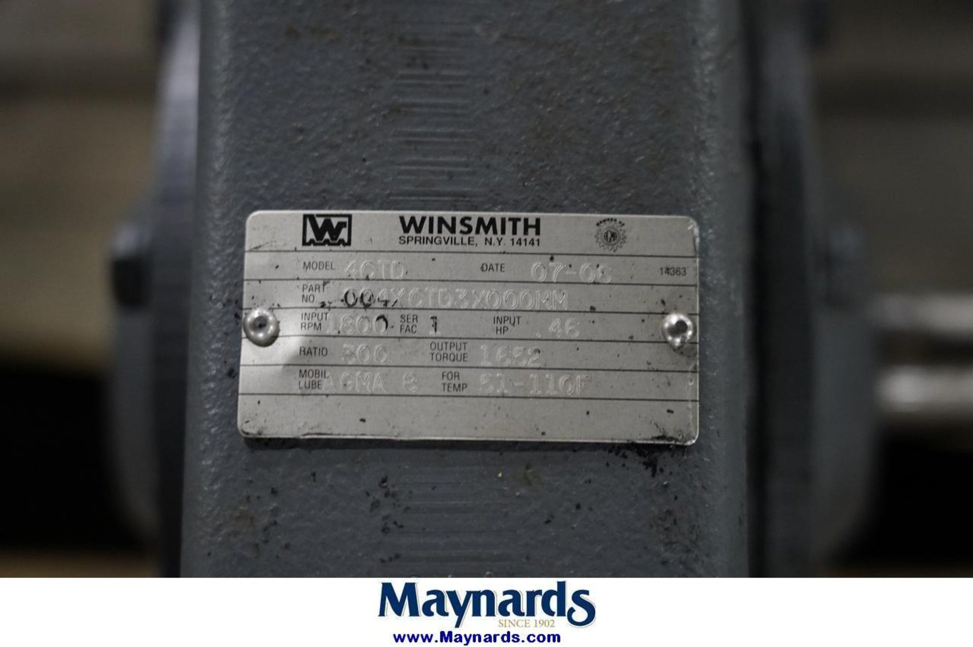 Winsmith 4CTD (3) Speed Reducer - Image 3 of 5
