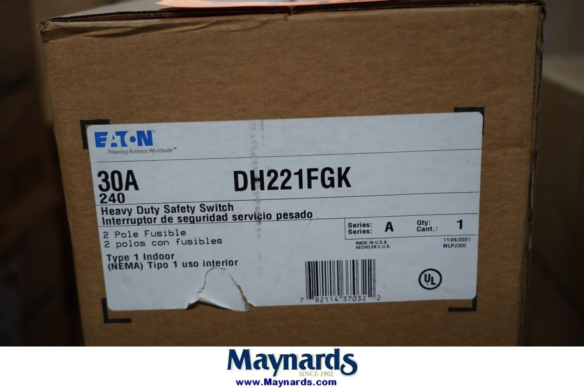Eaton (2) Boxes of Heavy duty safety switch - Image 2 of 2
