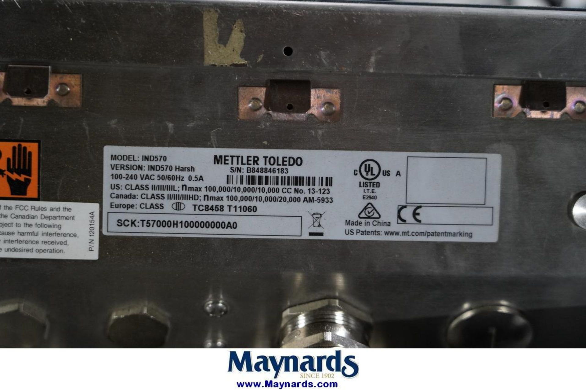 Mettler Toledo IND570 Electer Digital Scale (1) Pallet - Image 4 of 5