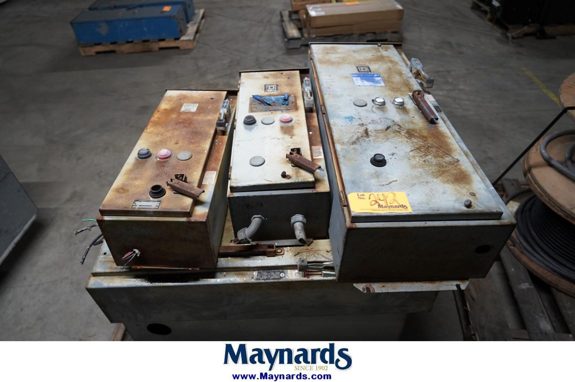 (1) Pallet of used power switch boxes