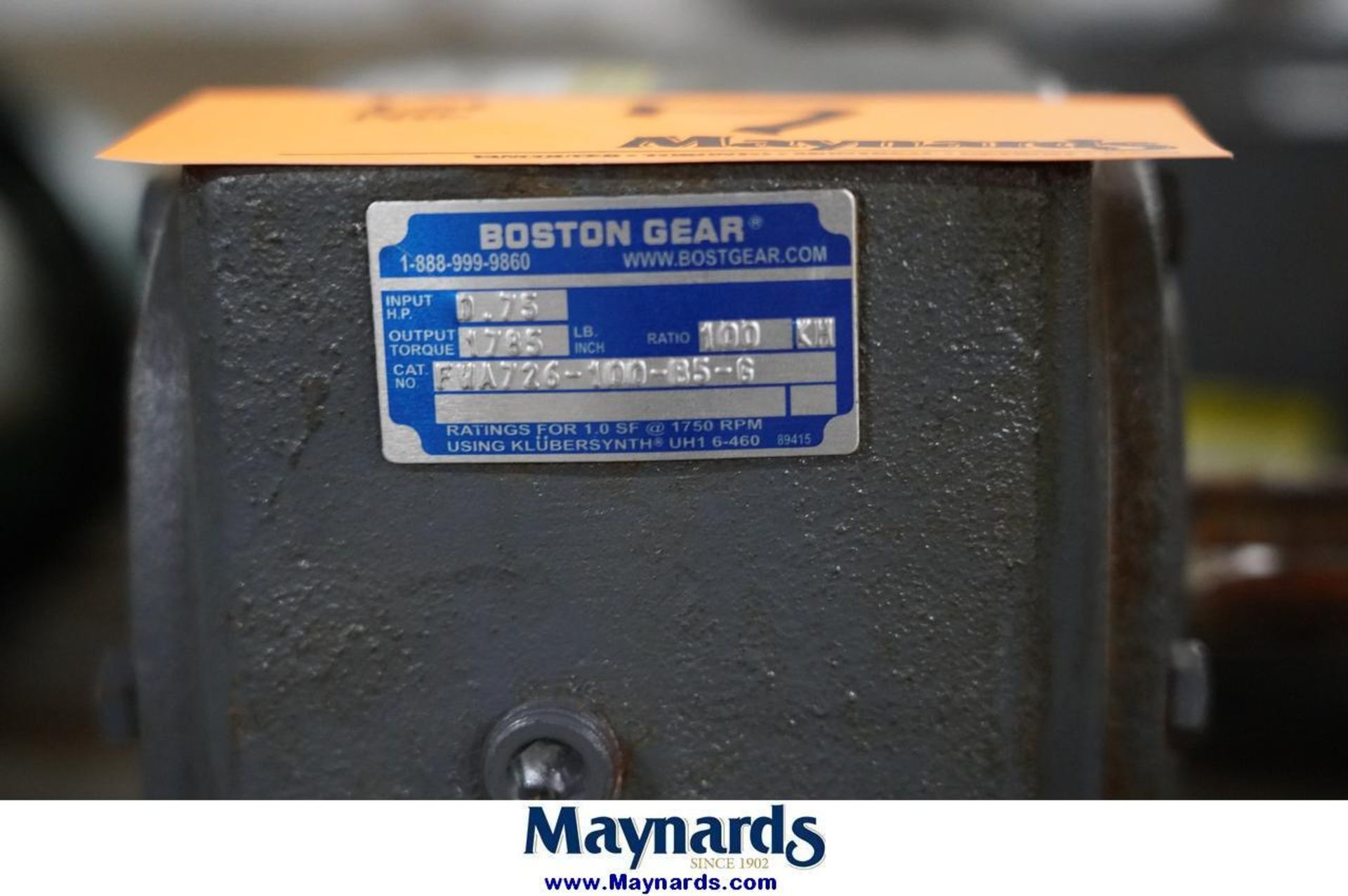 Boston,Saber,Lovejoy WEG,Reliance Electric,Bore (2) Gear Reducer(2) Electric Motor,(1)Pulley - Image 3 of 12