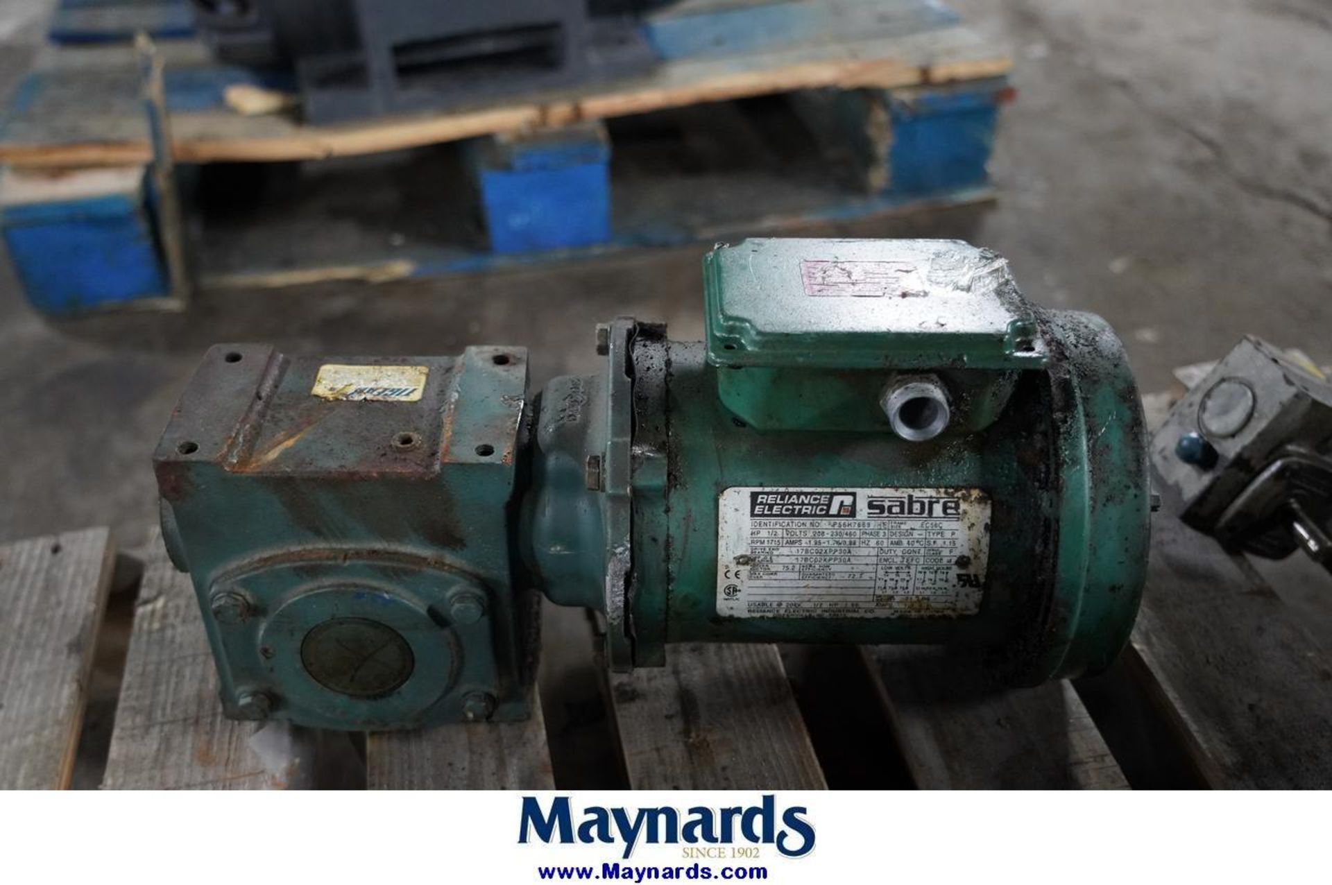 Boston,Saber,Lovejoy WEG,Reliance Electric,Bore (2) Gear Reducer(2) Electric Motor,(1)Pulley - Image 9 of 12