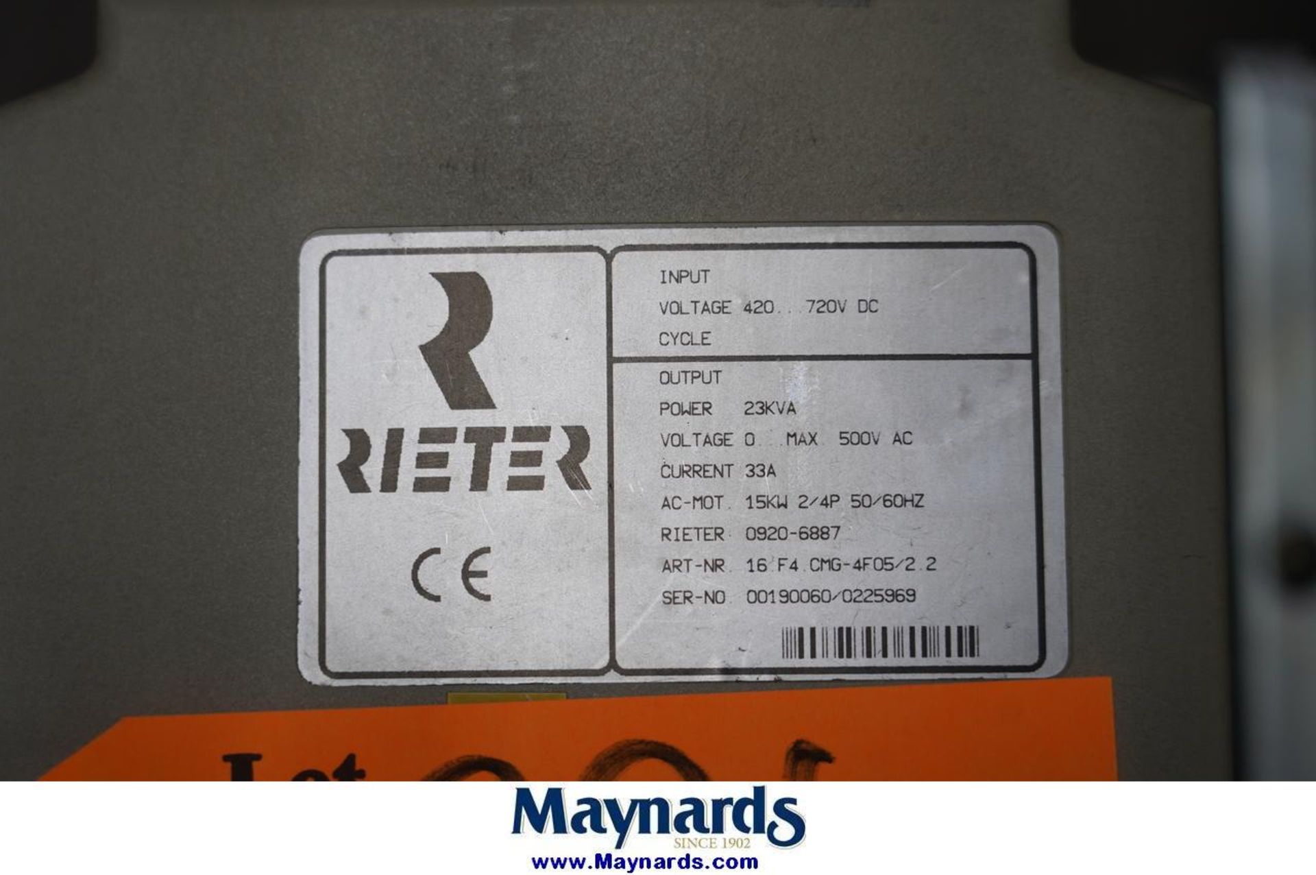 Rieter (2) DC/AC Drives - Image 4 of 5