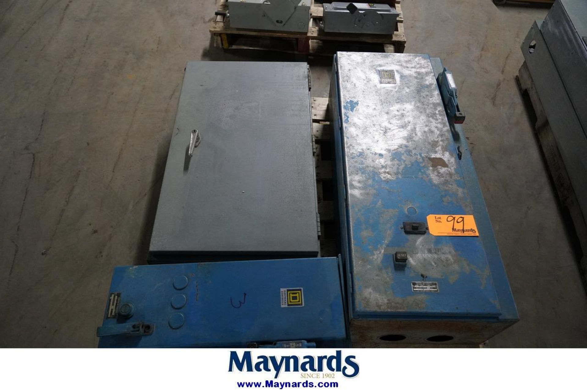 Square D company (1) Pallet of (3) Electrical boxes