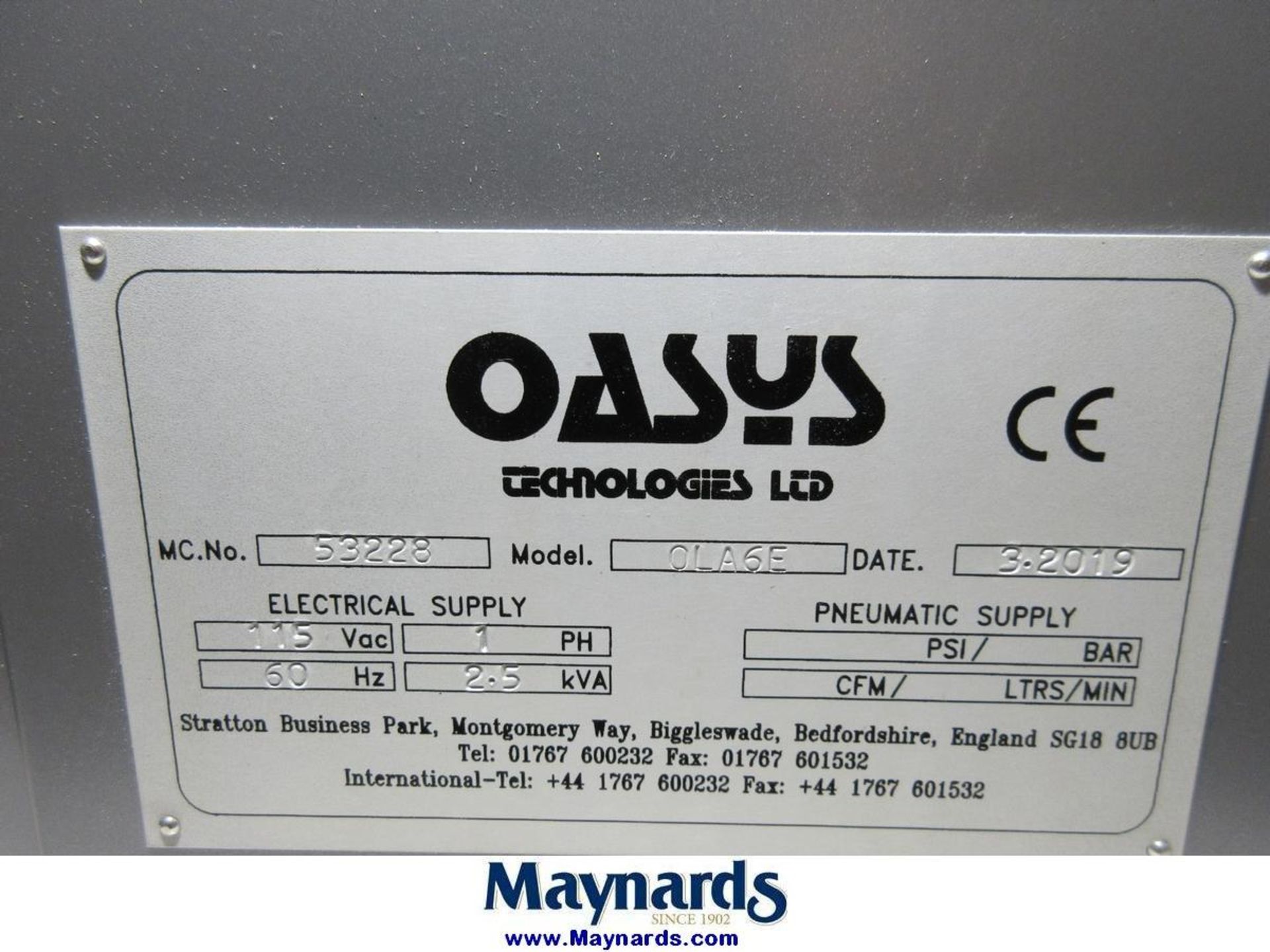 2019 Oasys OLA6E Laminator - Image 5 of 5