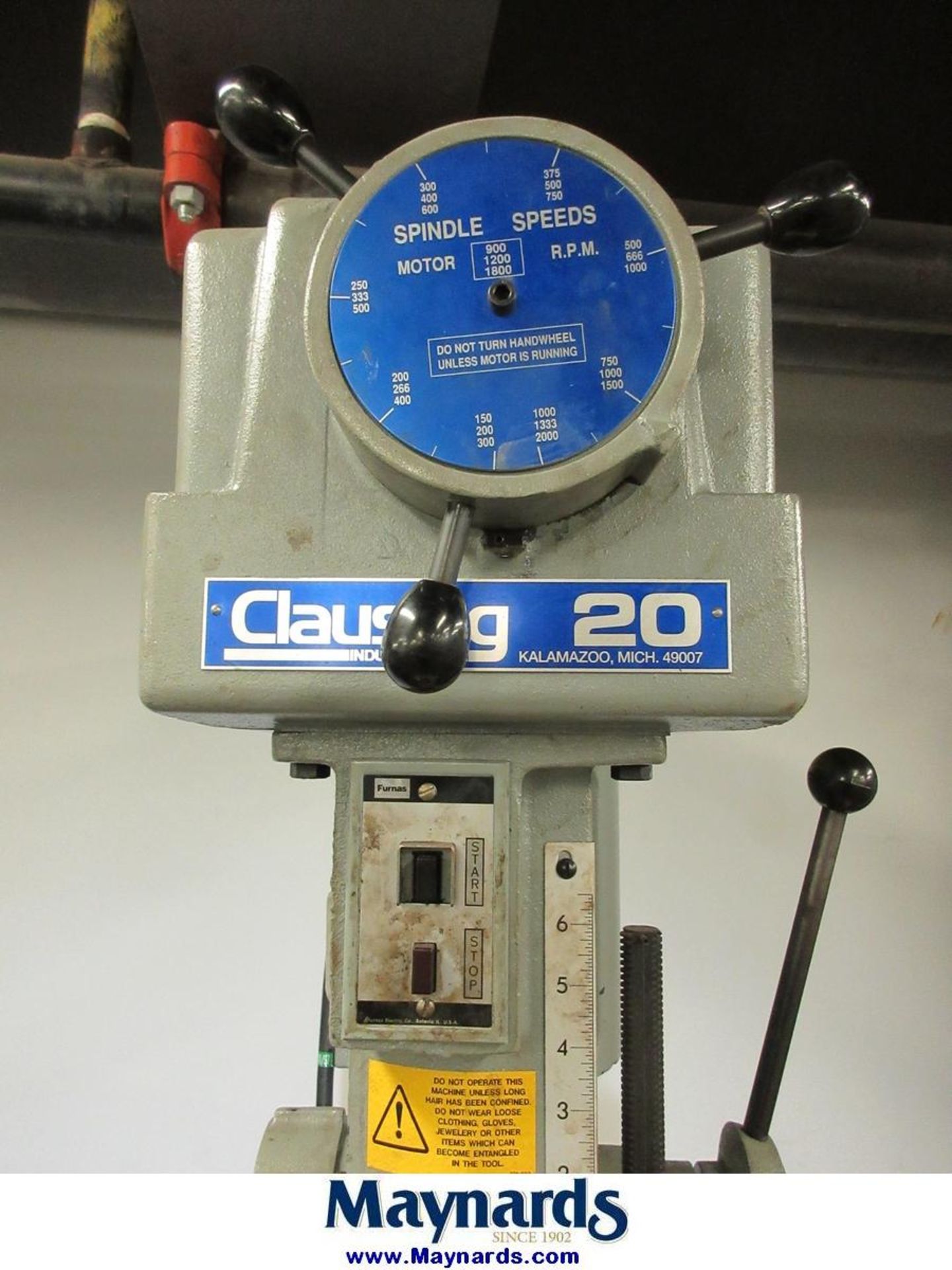 Clausing 2272 20" Variable Speed Floor Mounted Drill Press - Image 4 of 6