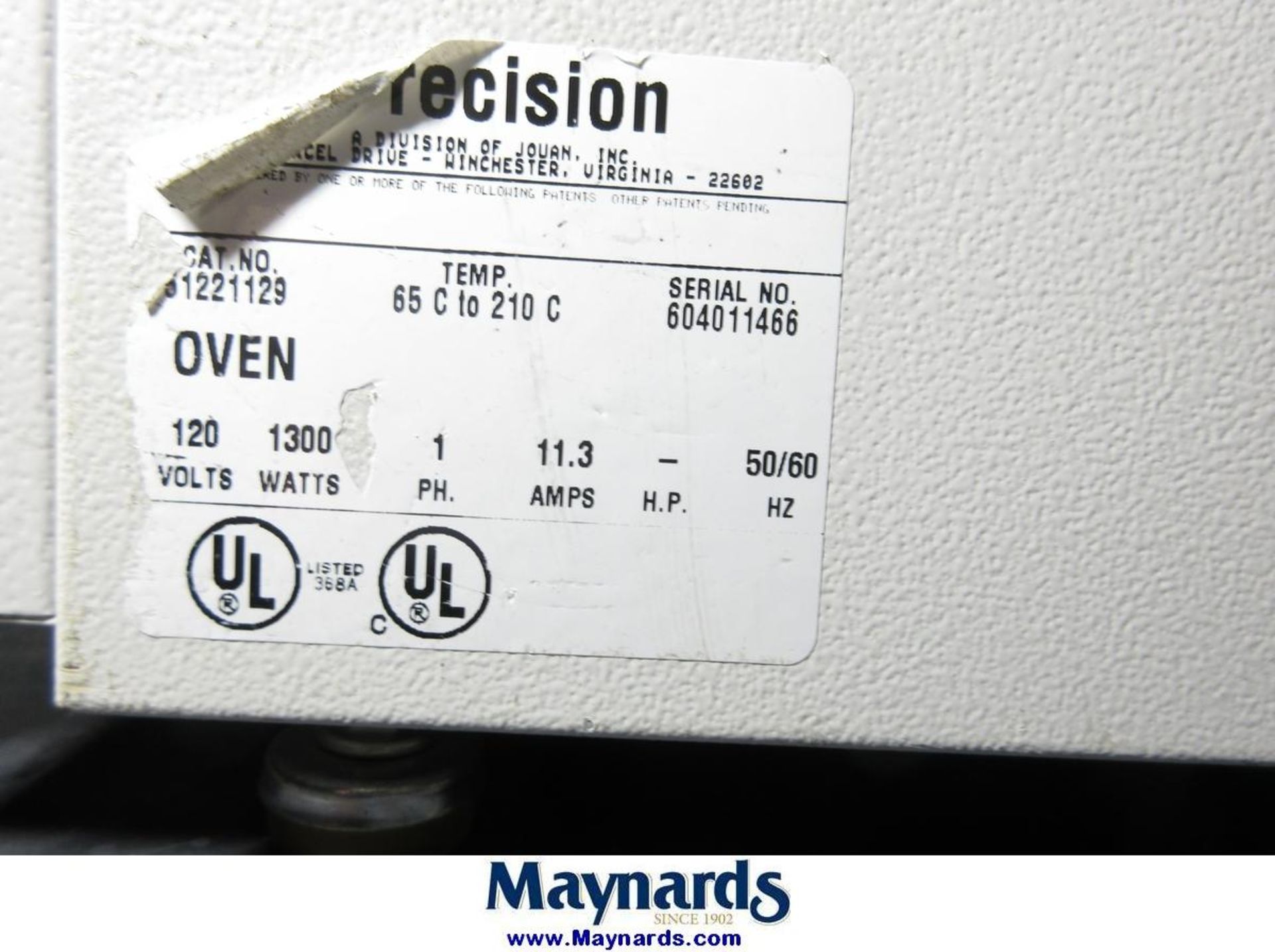 Precision 51221129 Lab Oven - Image 6 of 6