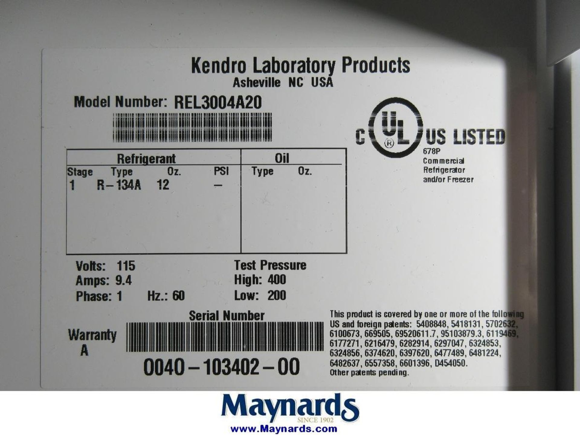 Kendro Laboratory Products REL3004A20 Lab Refrigerator - Image 8 of 8