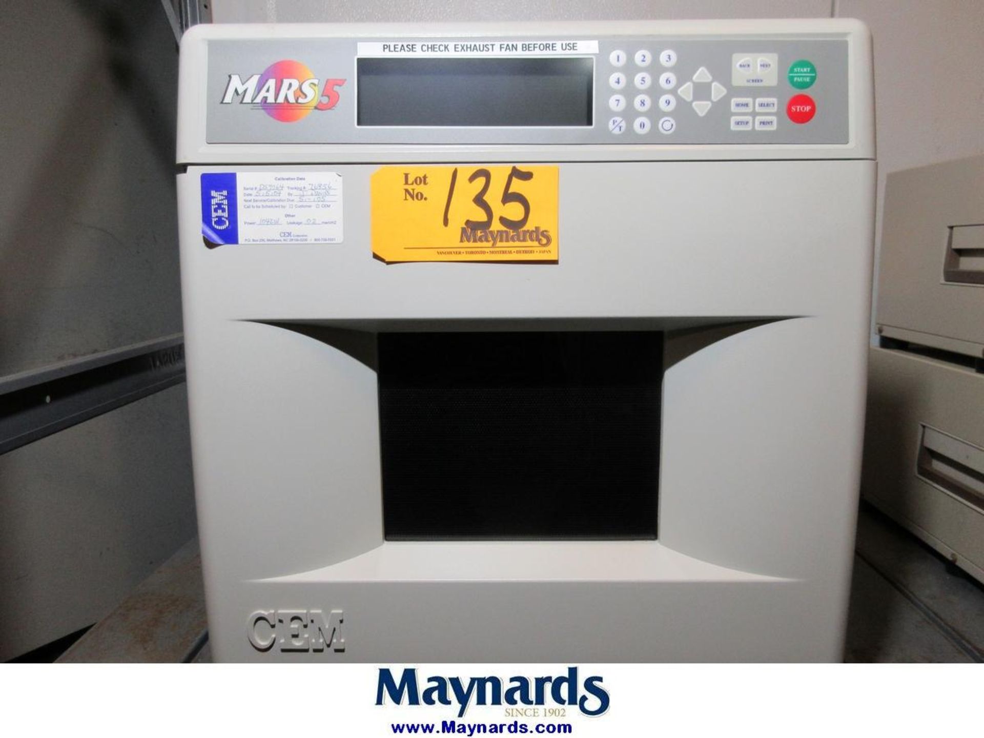 CEM MARS IP 907005 Microwave Digestive Systems