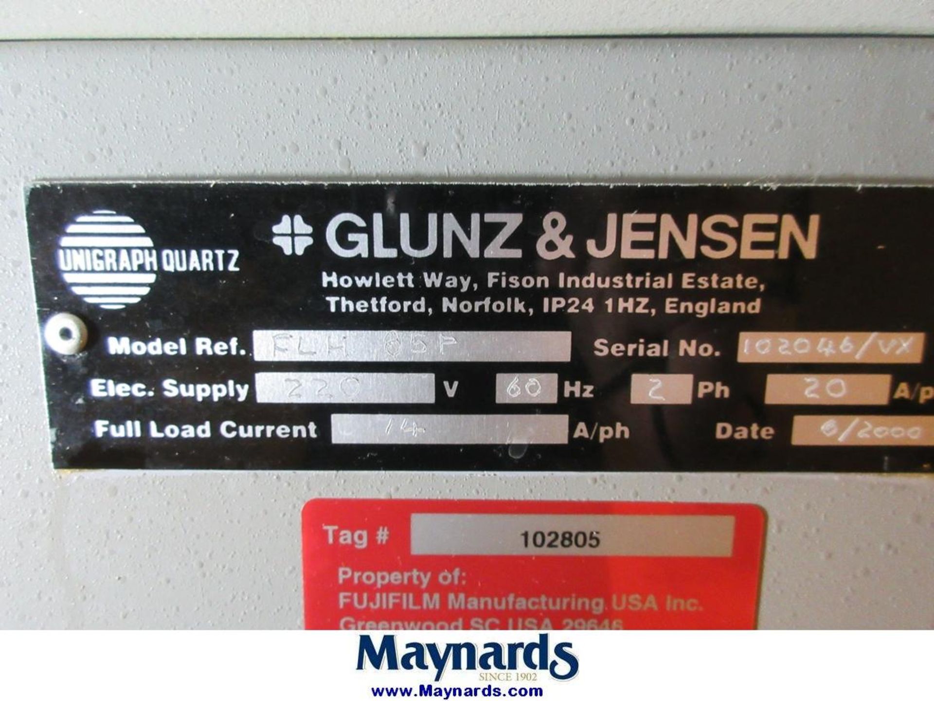 2000 Glunz & Jensen FLH 85P Plate Processor - Image 7 of 7