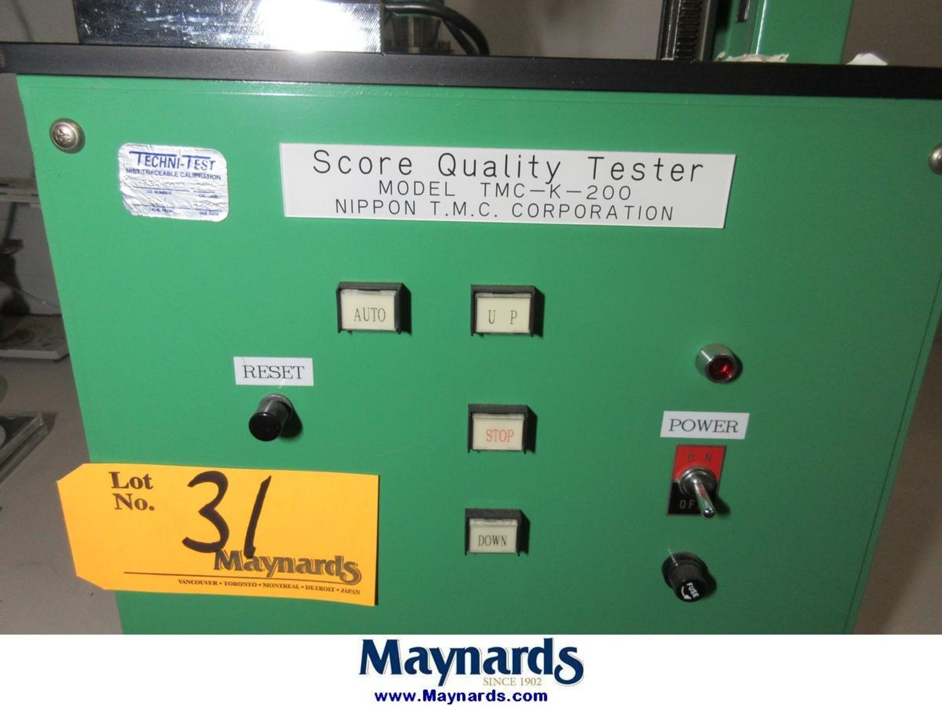 Nippon TMC TMC-K-200 Score Quality Tester - Image 4 of 5
