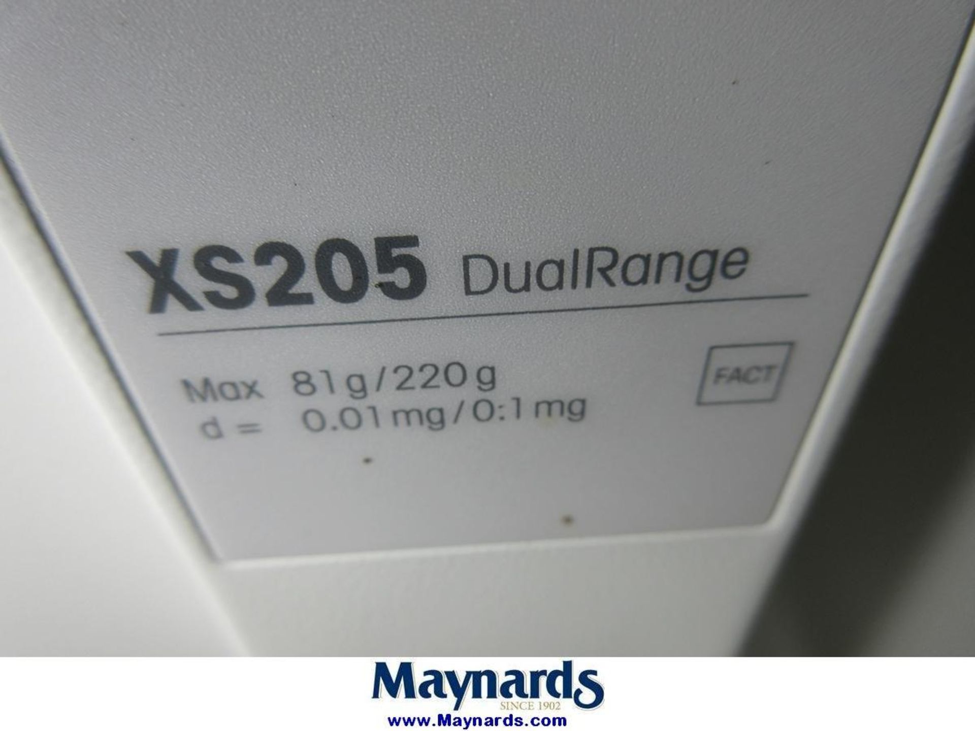 Metler Toledo XS205DU 81/220g Dual Range Digital Balance - Image 4 of 6