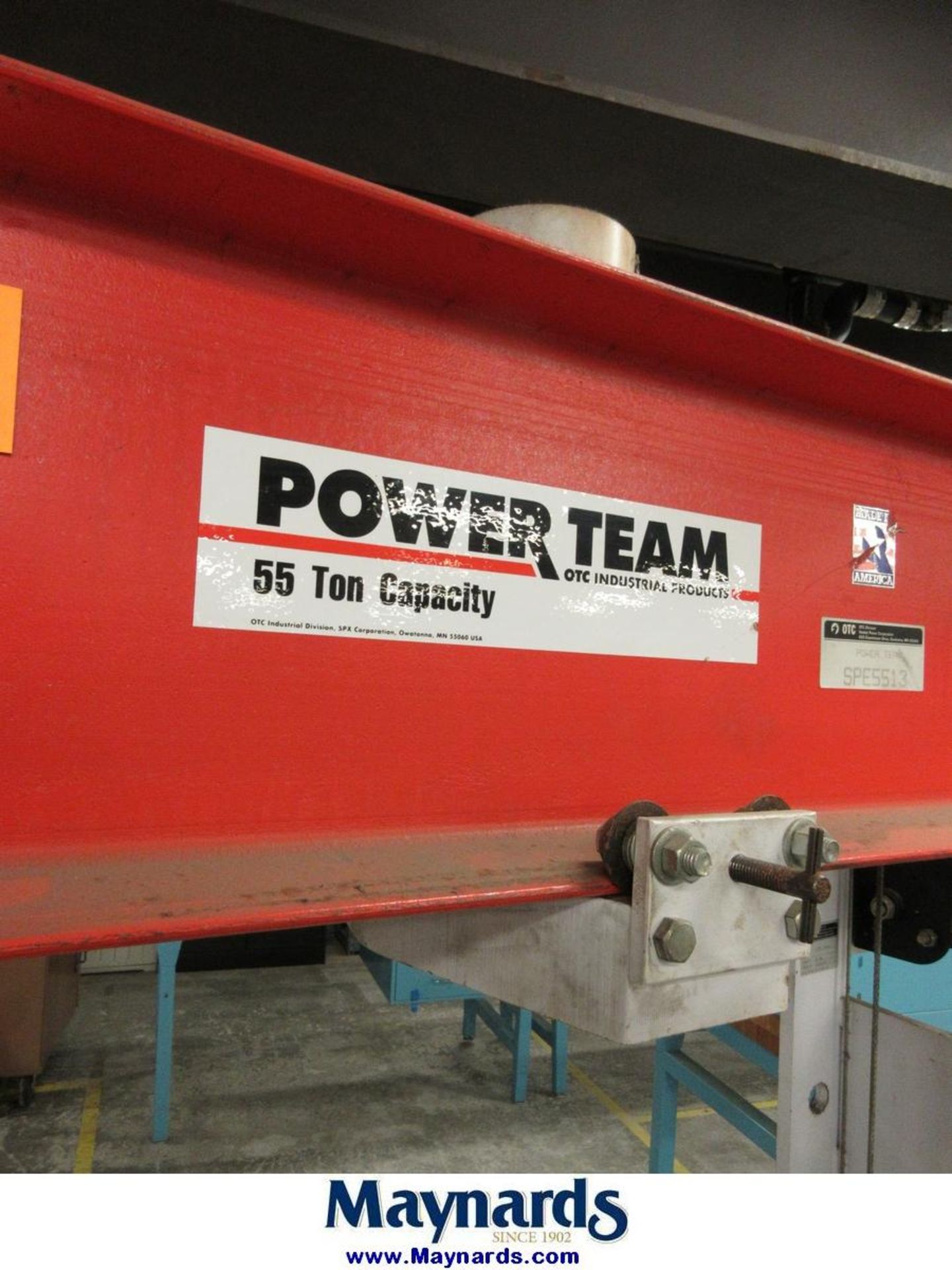 Power Team SPE5513 55-Ton Hydraulic H-Frame Shop Press - Image 3 of 6