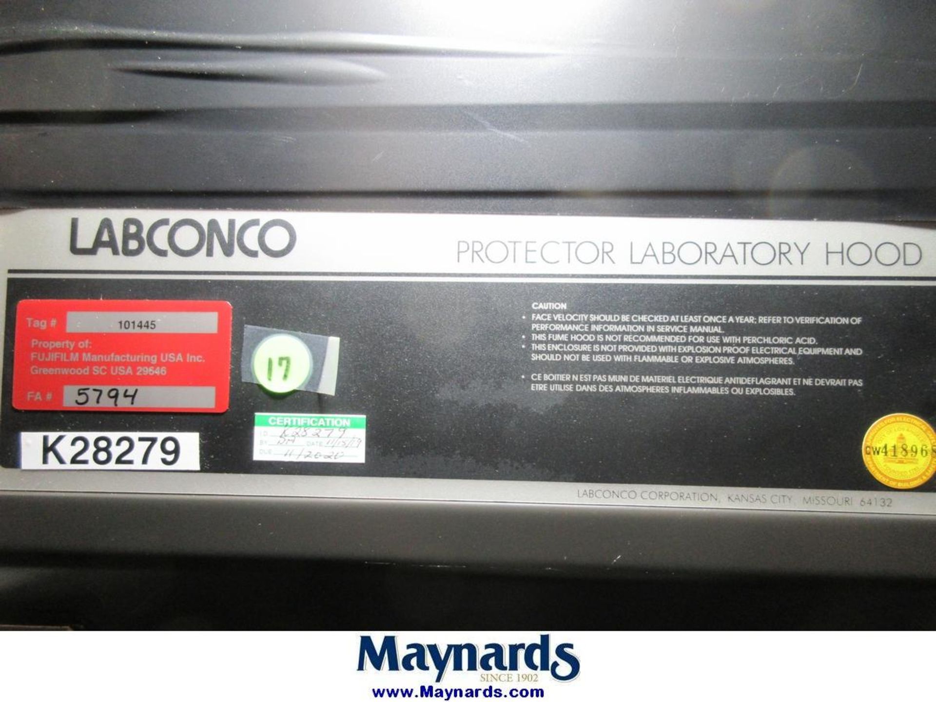 Labconco 42"x24" Protector Laboratory Hood - Image 5 of 7