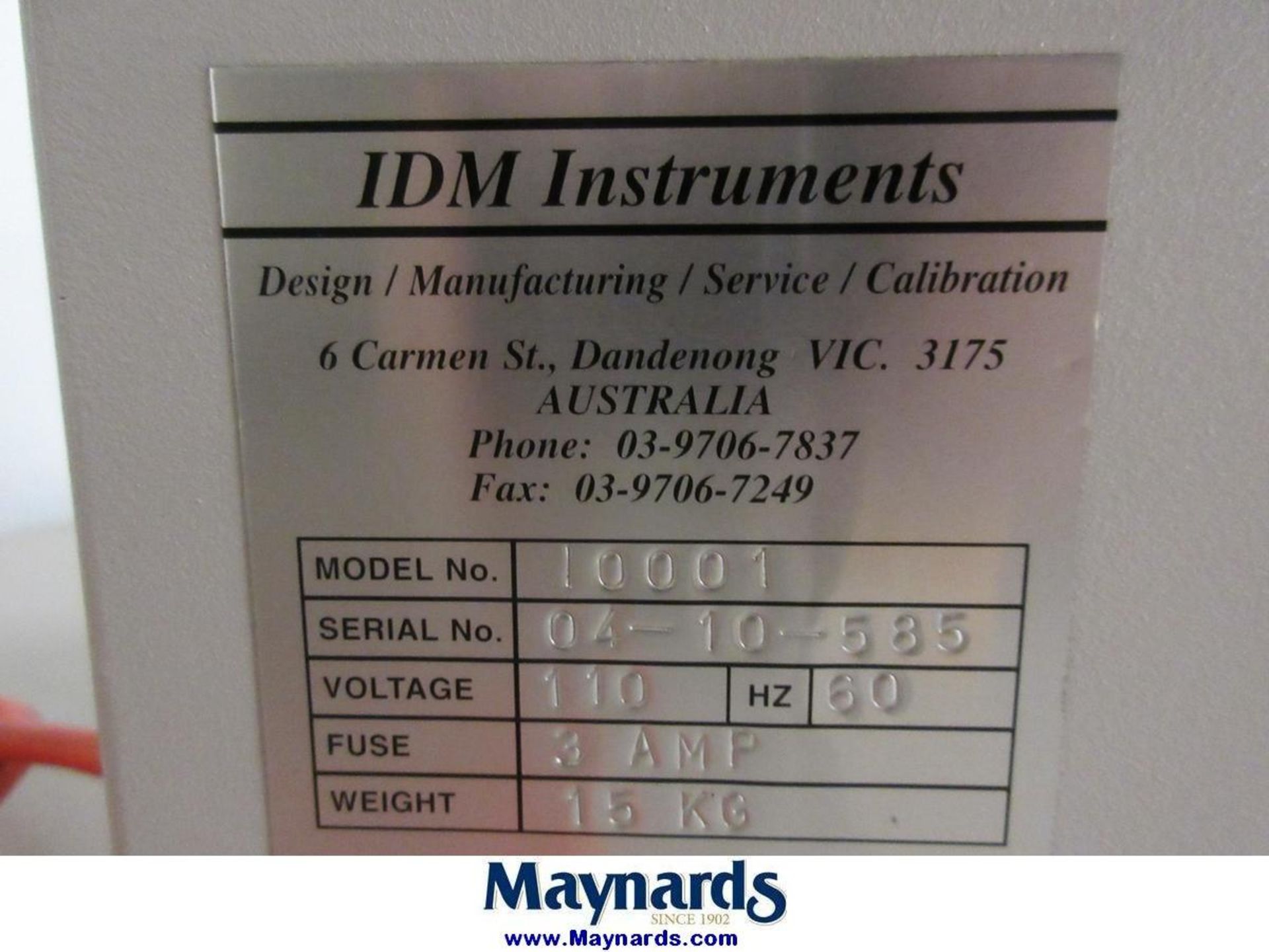 IDM Instruments 10001 Ink Rub Tester - Image 4 of 4