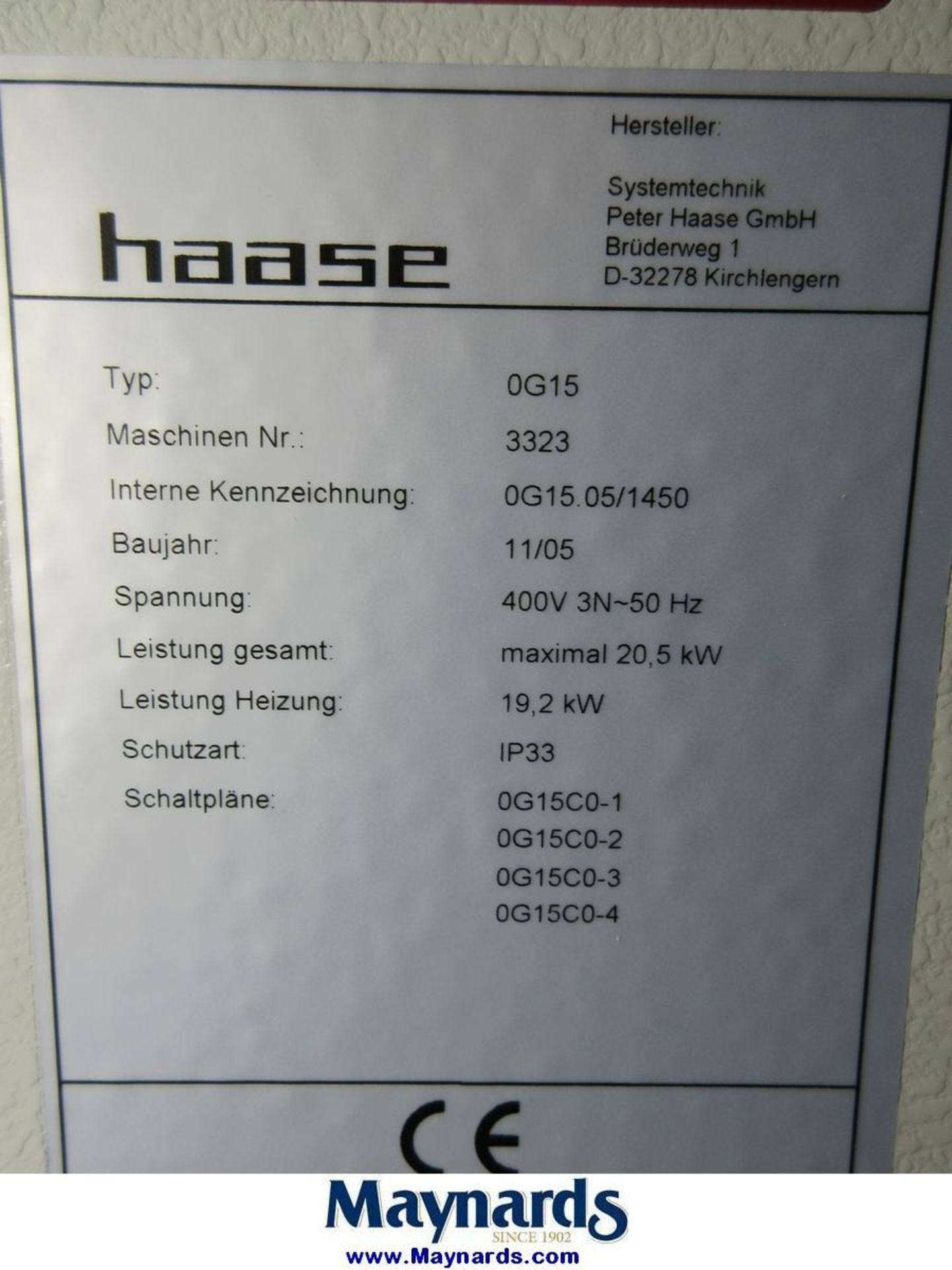 5 Haase 0G15 Electric Conveyor Pass Through Plate Oven - Image 8 of 8