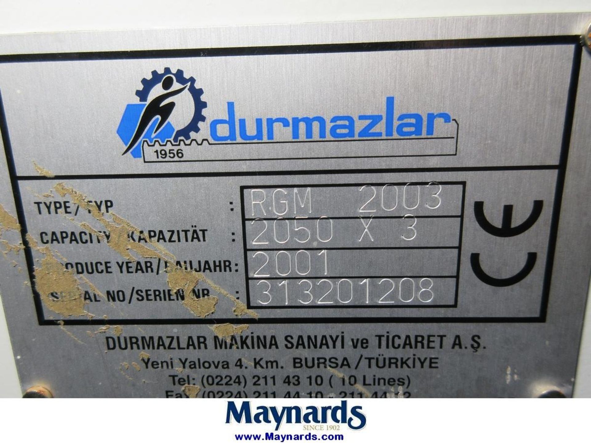 2001 Durmazlar RGM 2003 Squaring Shear - Image 9 of 9