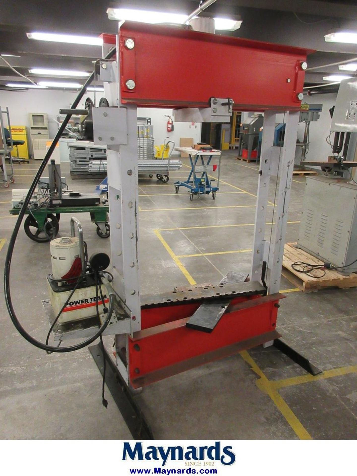 Power Team SPE5513 55-Ton Hydraulic H-Frame Shop Press - Image 6 of 6