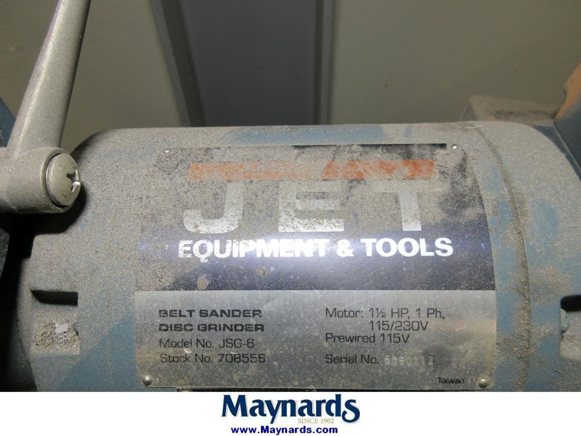 Jet JSG-6 6" Belt/12" Disc Grinder - Image 4 of 4